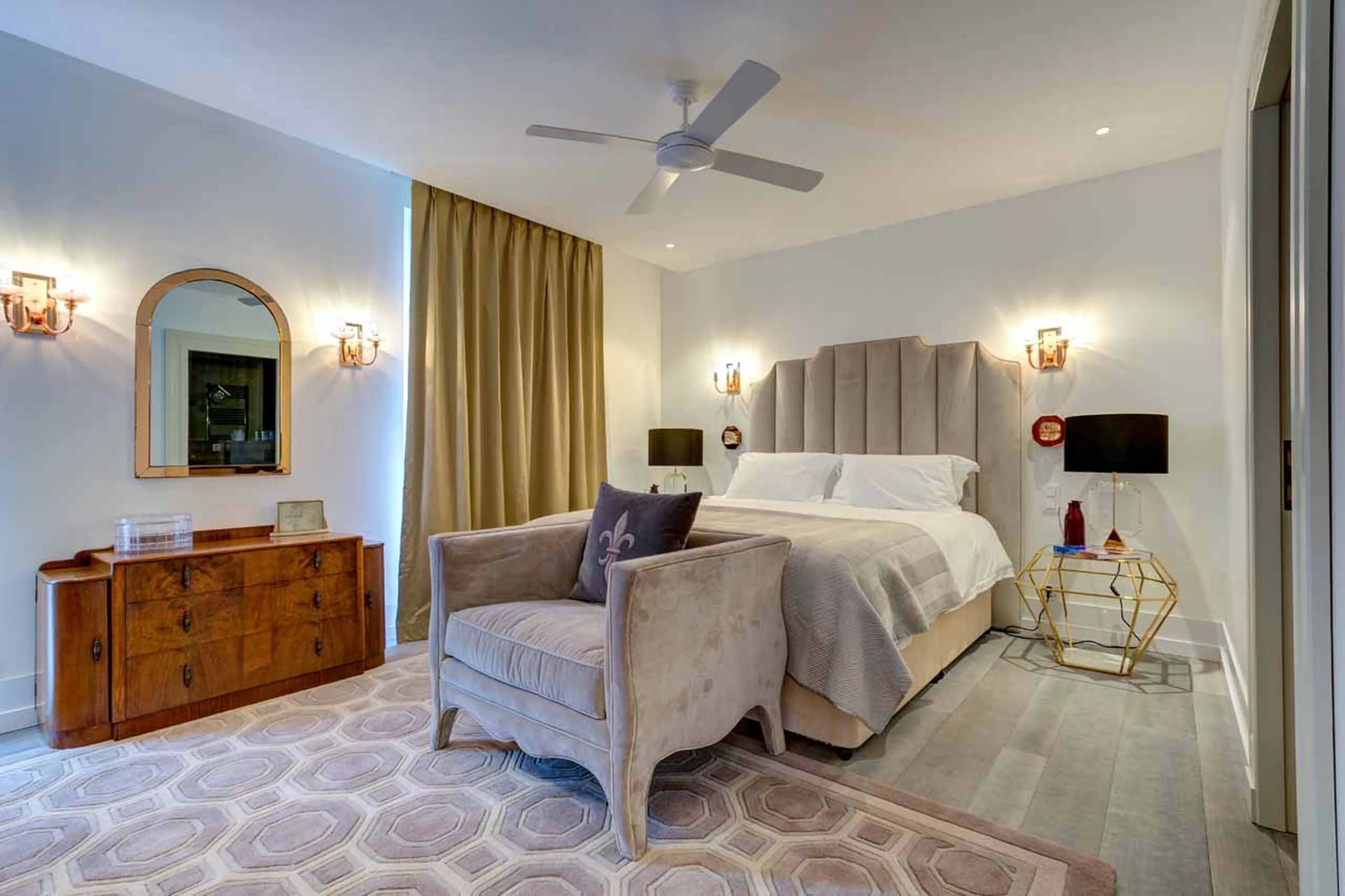 Bedroom one at Penthouse Le Lustre in Chamonix