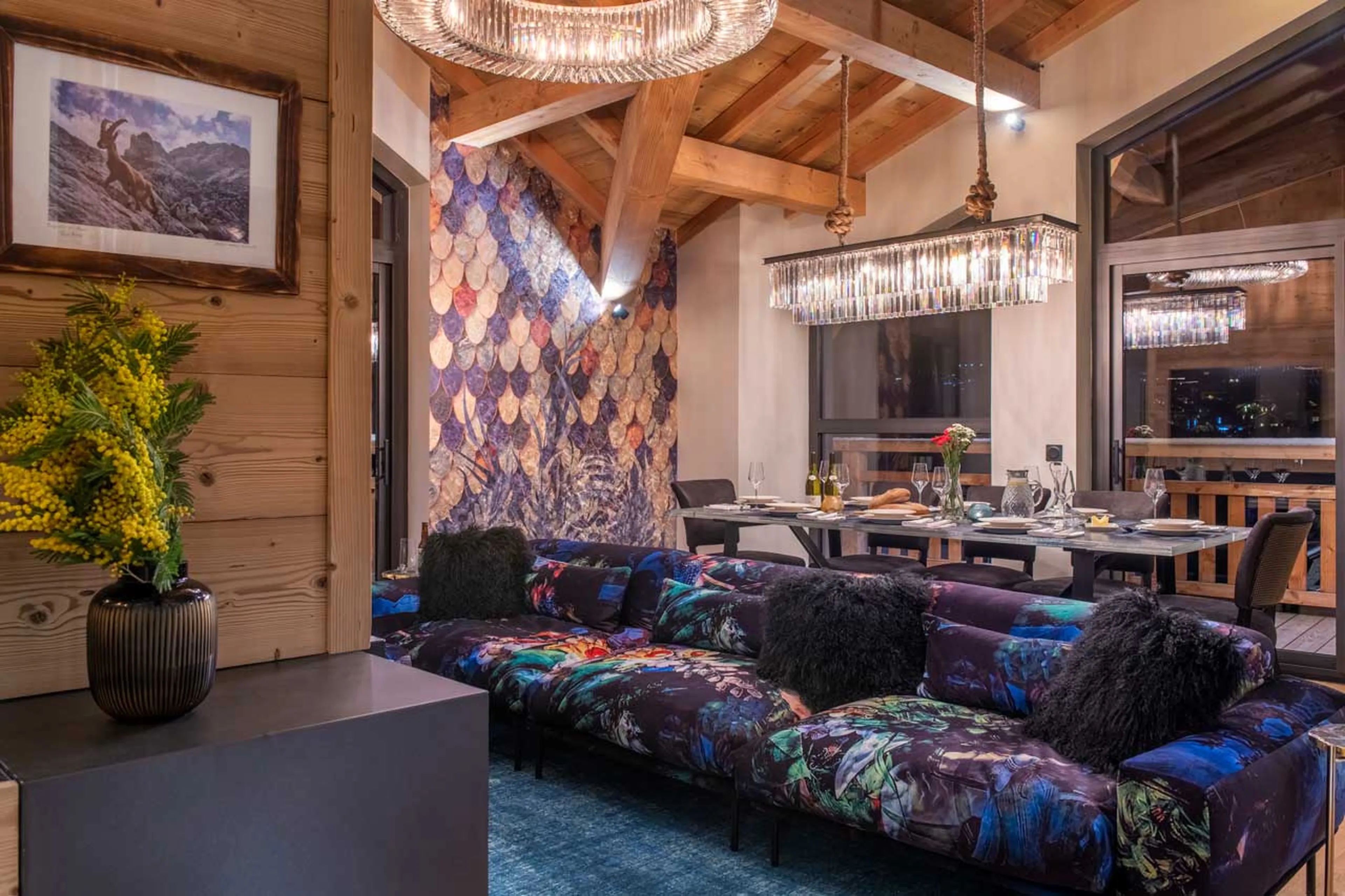 Living area of Penthouse Mathilde in Morzine