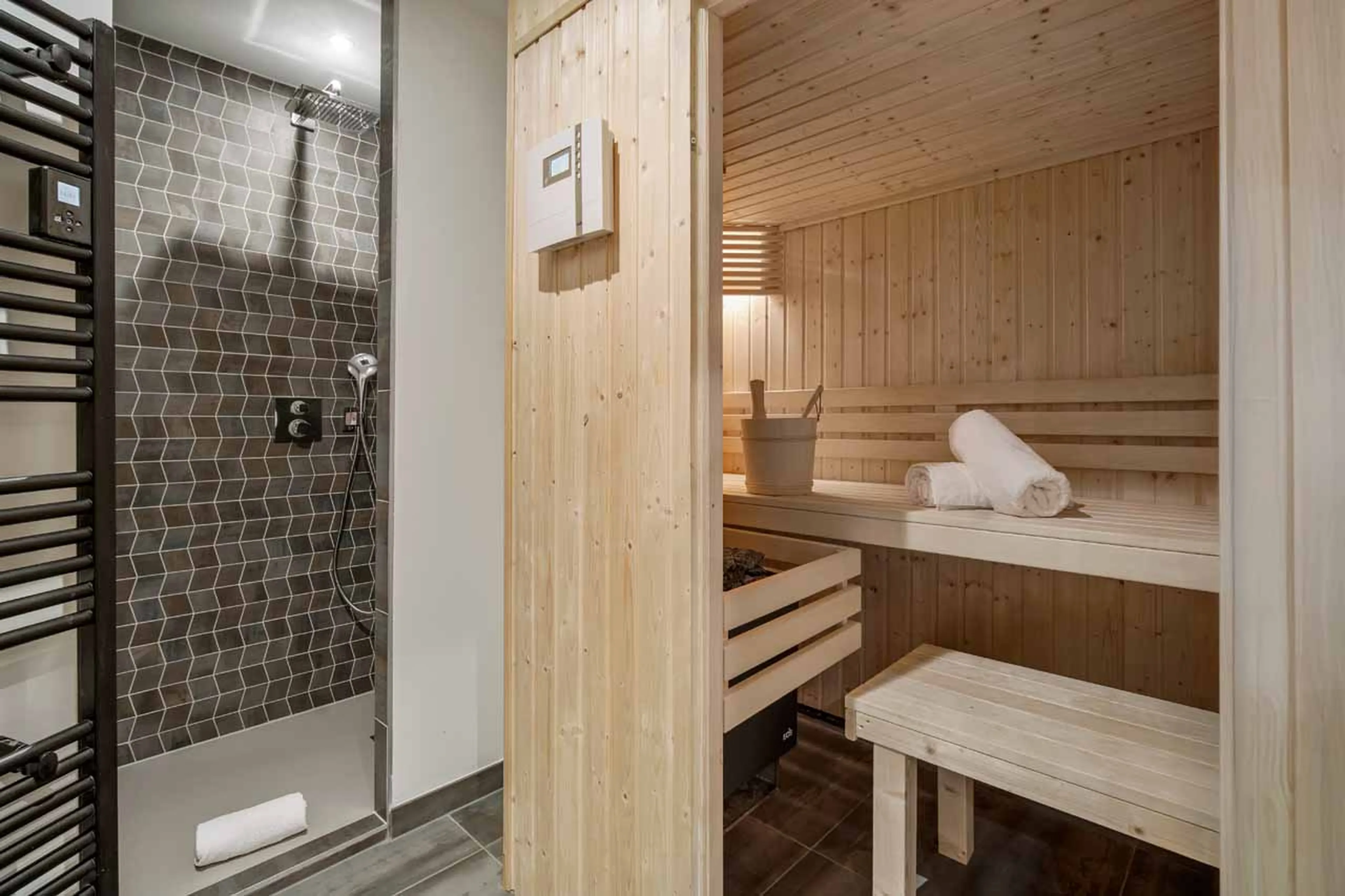 Sauna at Penthouse Nebula in Courchevel 1650