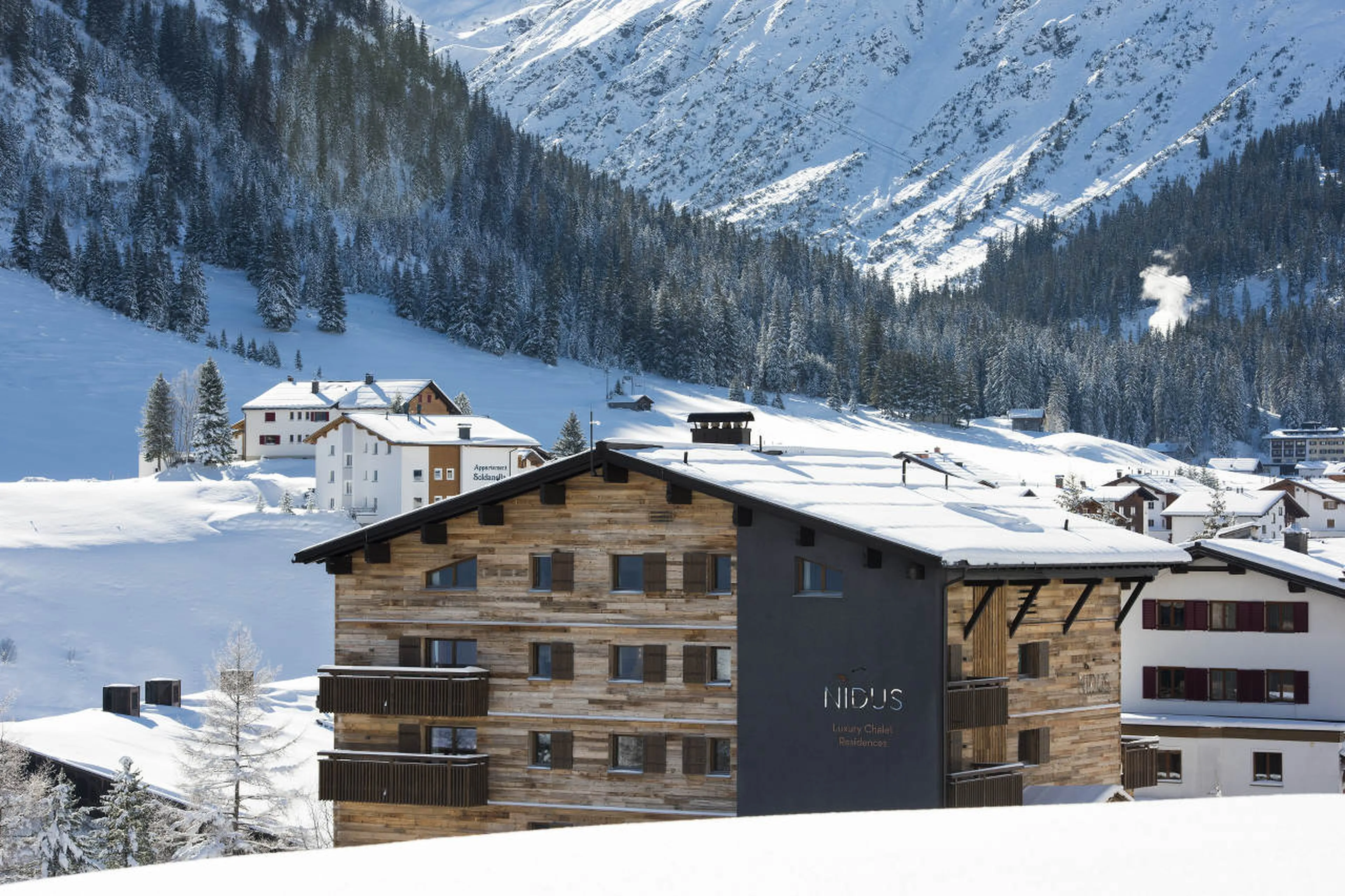 Penthouse Nidus conveniently located near ski lift in Lech