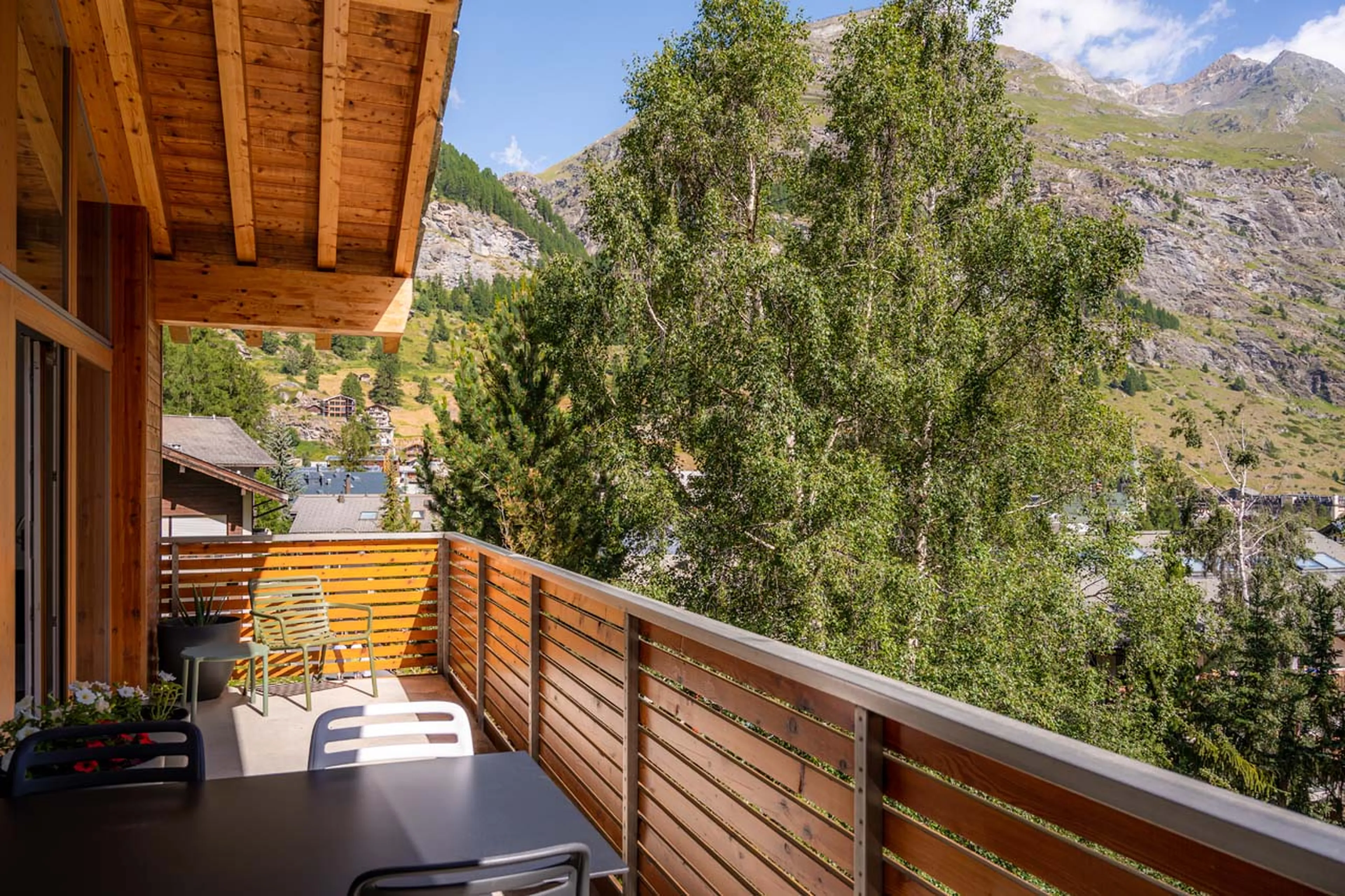 Balcony at Parrot Penthouse in Zermatt