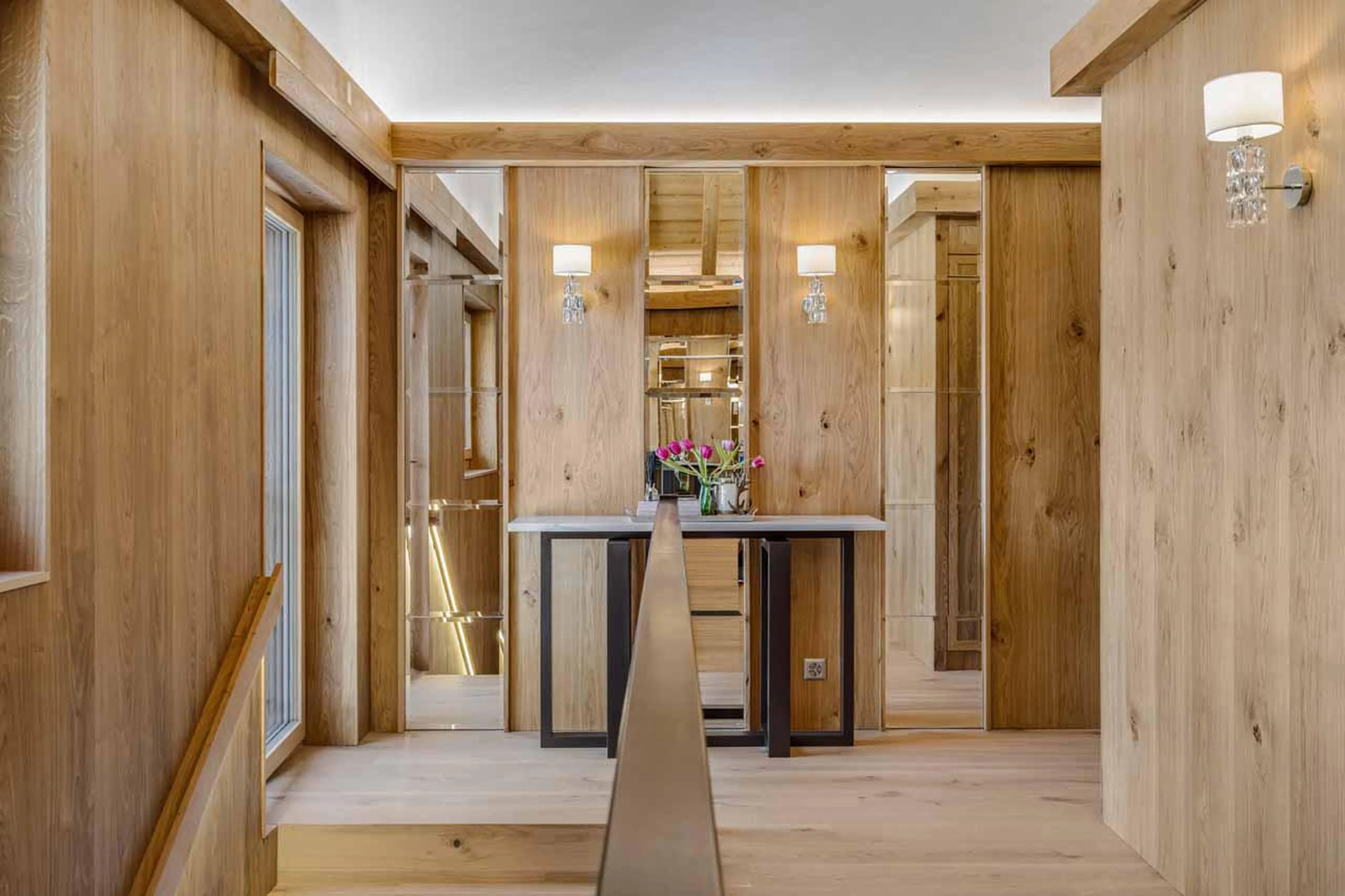 Staircase at Penthouse Silvretta in Klosters