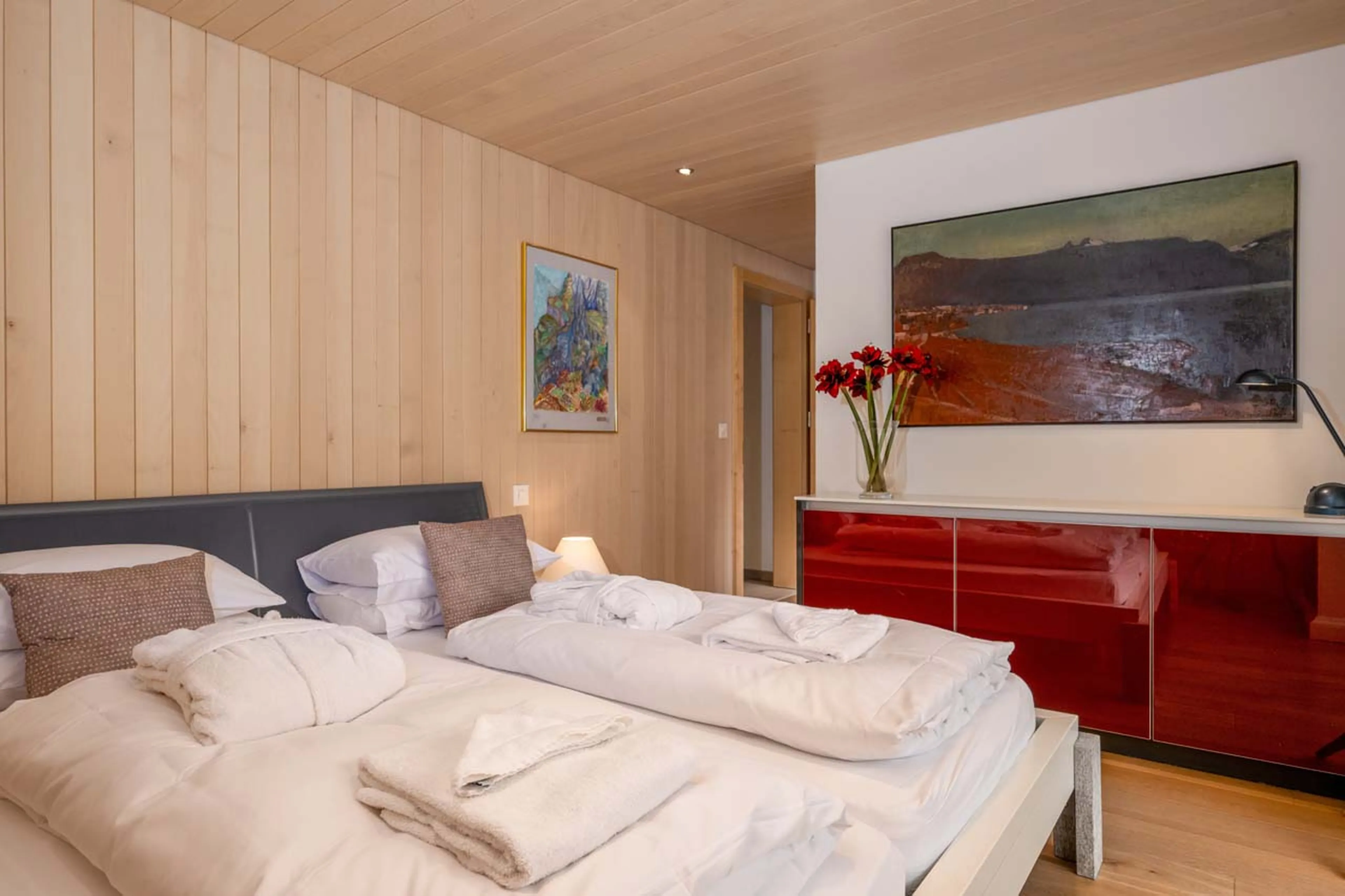 Bedroom three at Penthouse Tiara in Zermatt