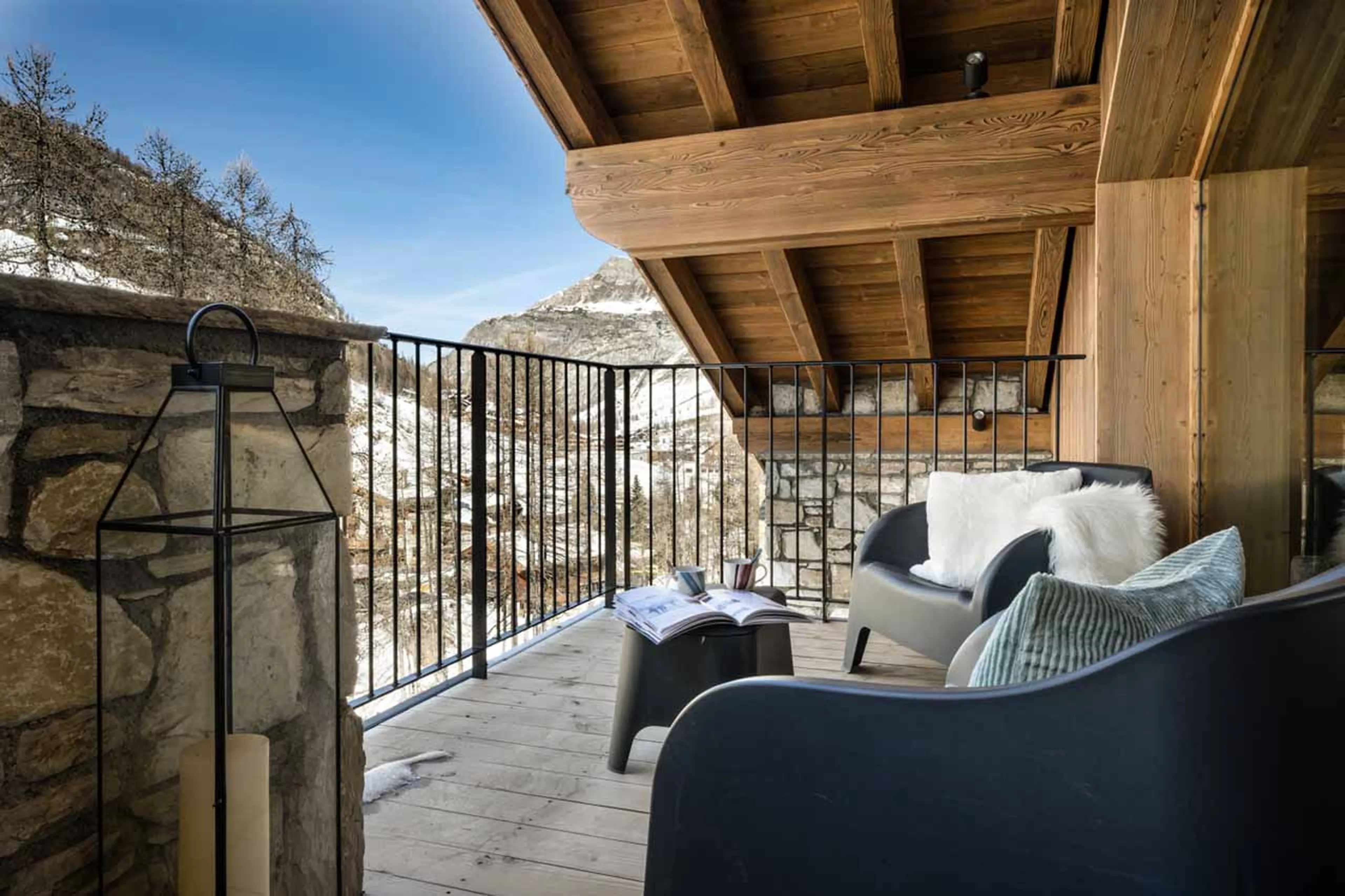 Balcony at Penthouse Vail Lodge A31 in Val d'Isere
