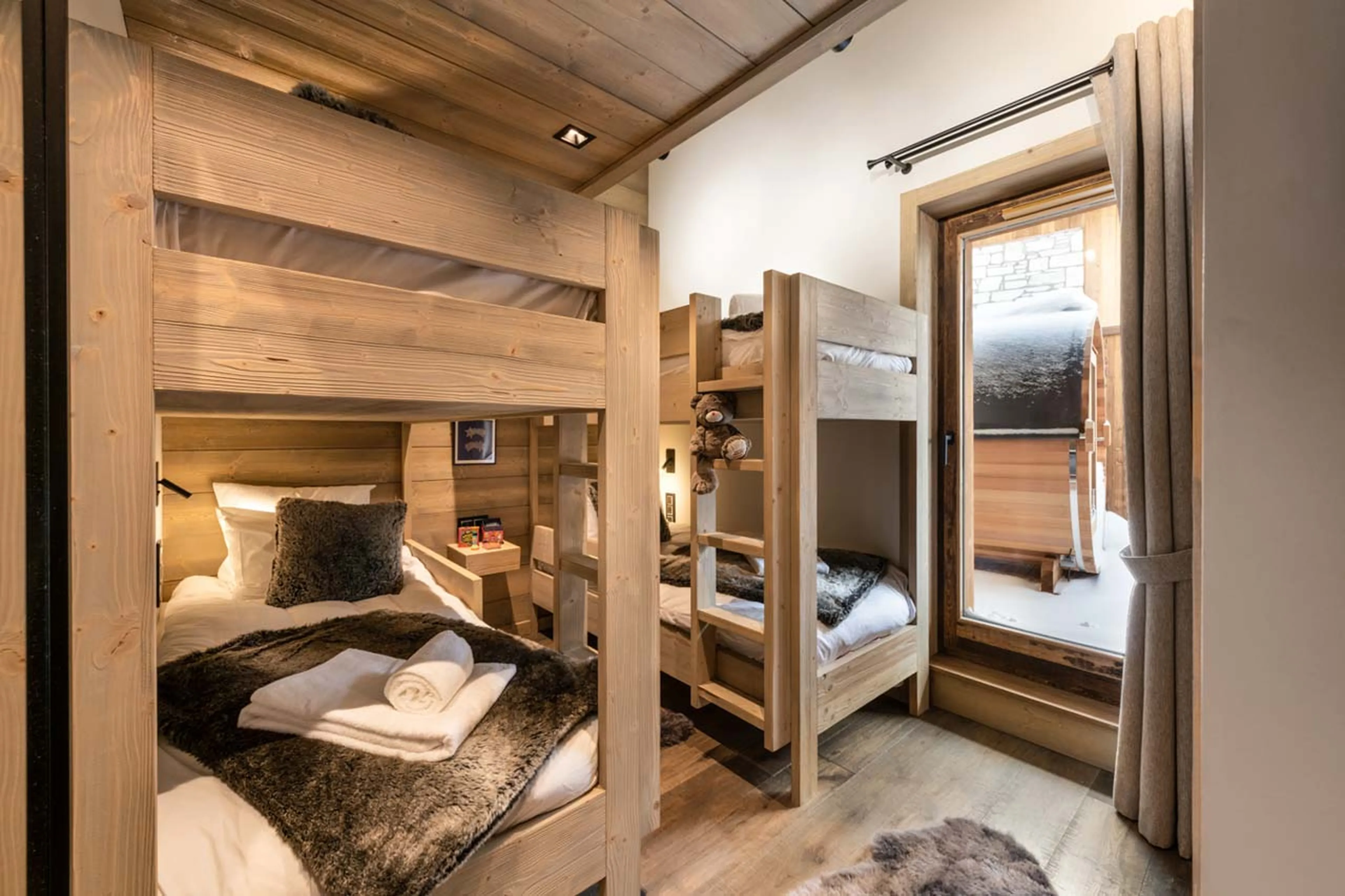Bunk bedroom one at Penthouse Vail Lodge A32 in Val d'Isere