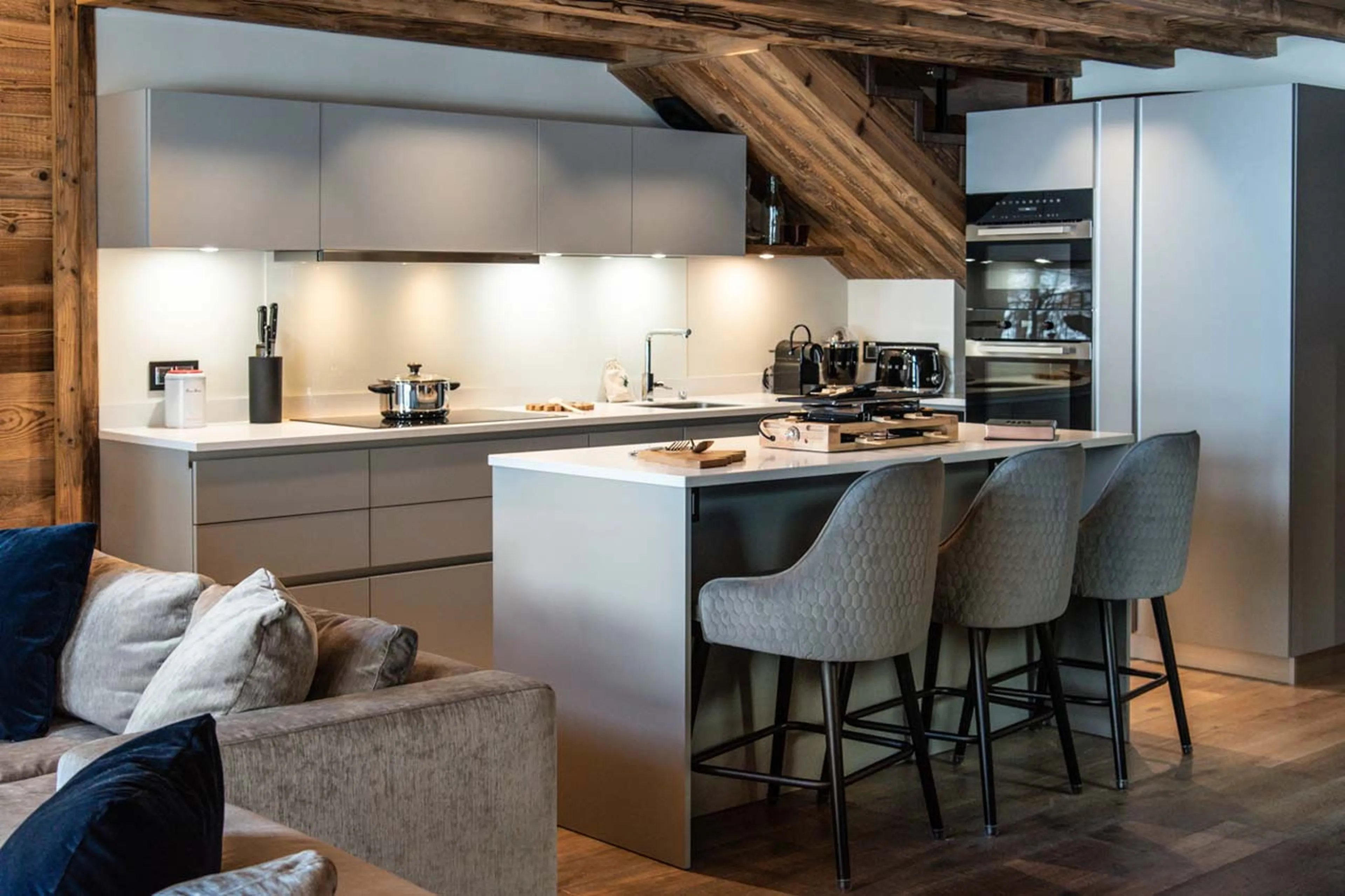 Kitchen at Penthouse Vail Lodge A32 in Val d'Isere