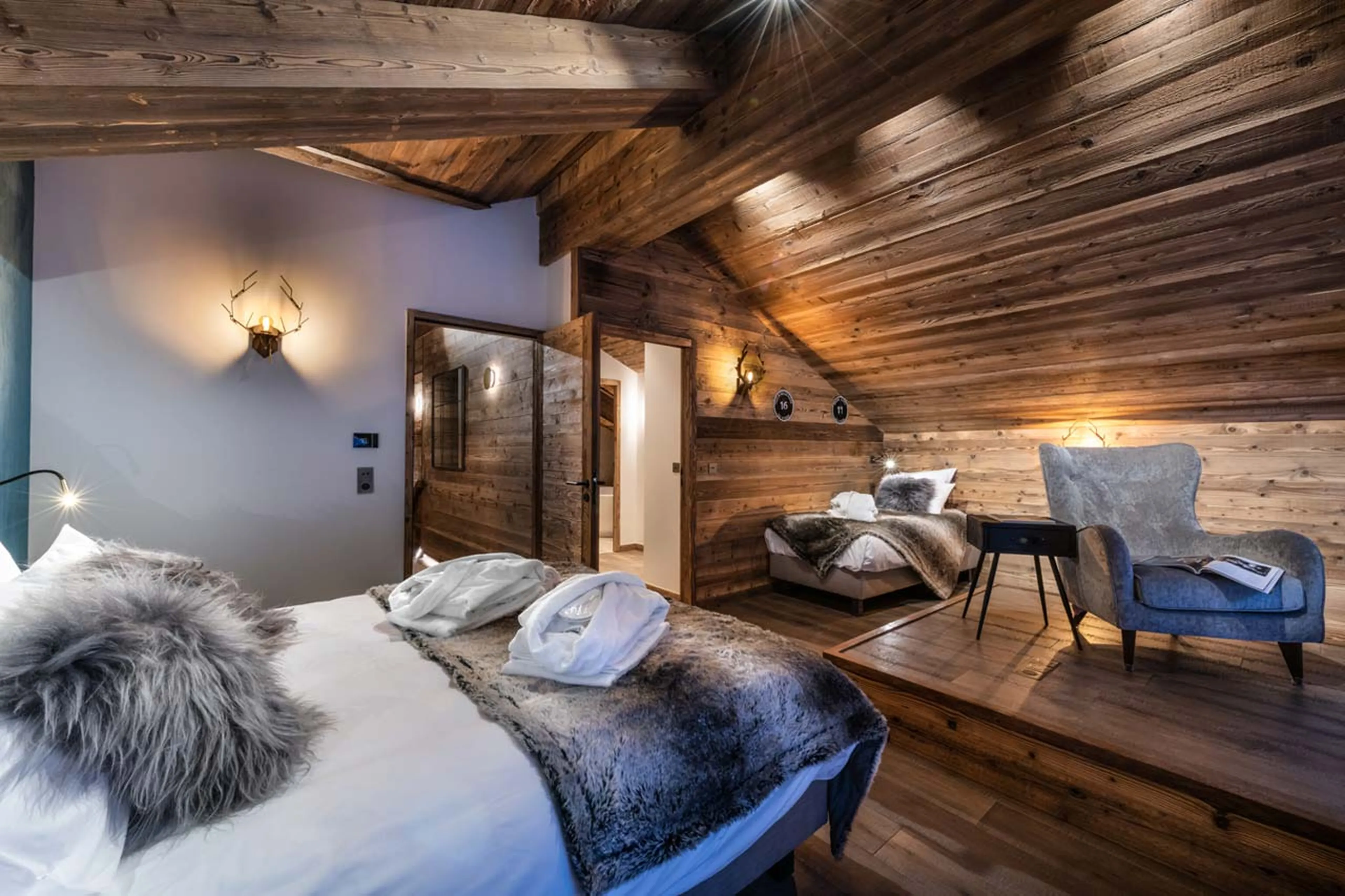 Bedroom five at Penthouse Vail Lodge B41 in Val d'Isere