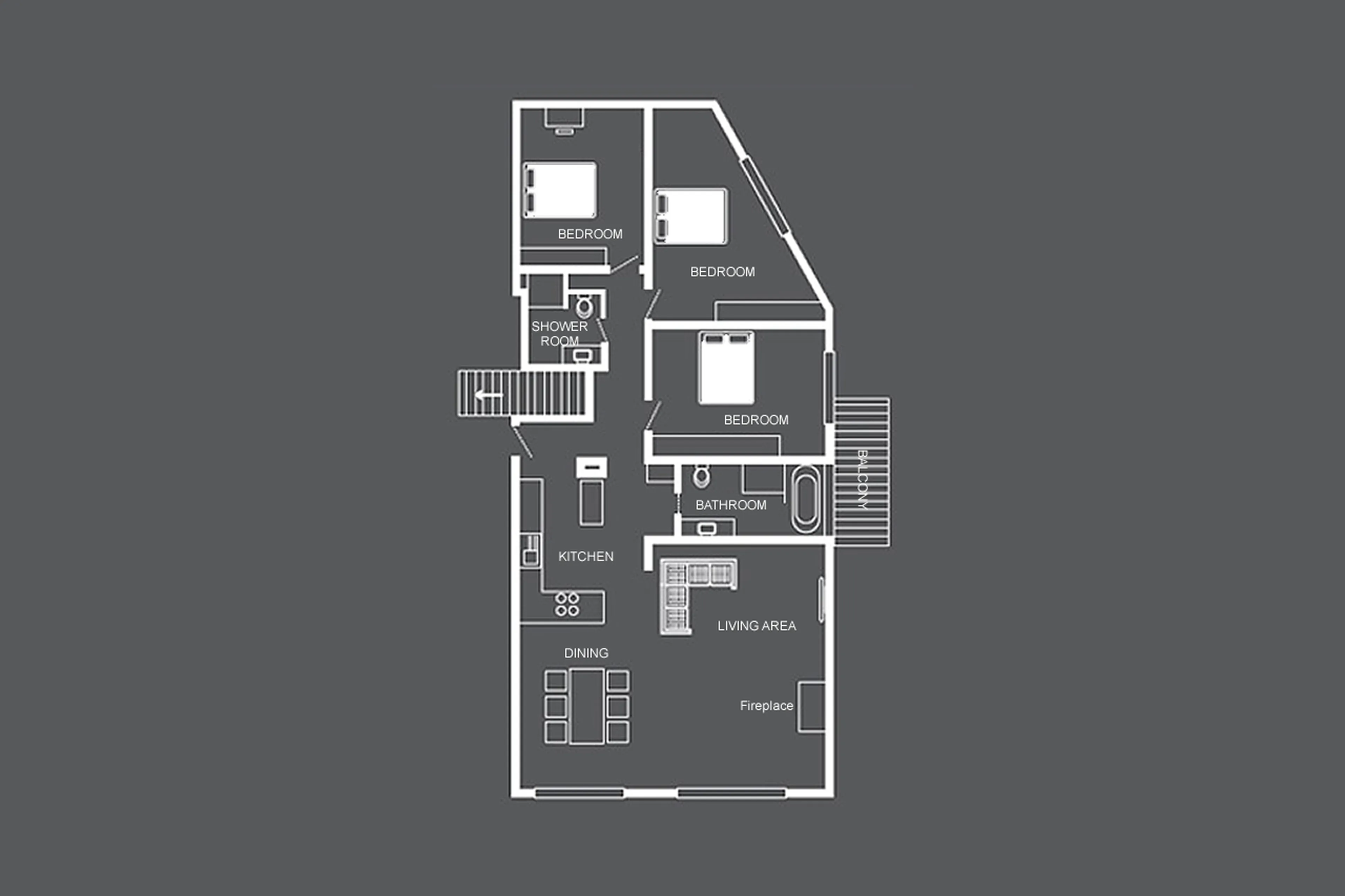 Floor plan of Chalet Zeus in Zermatt