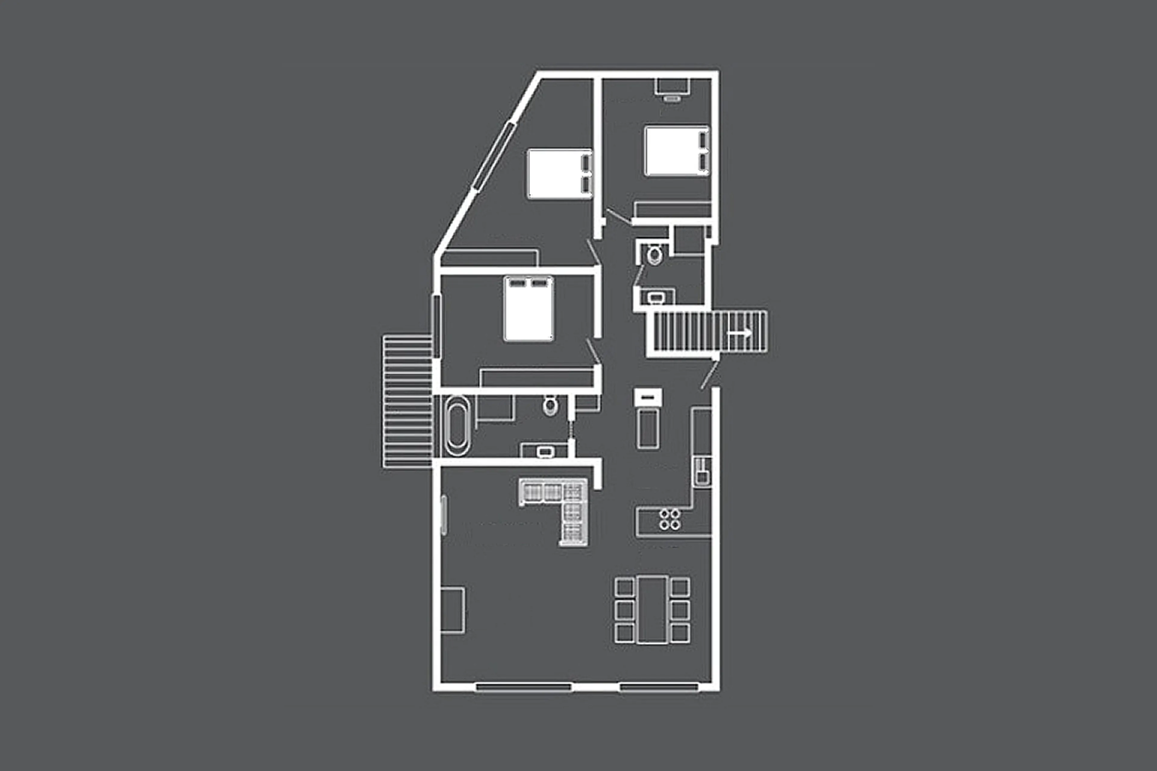 Floor plan of Chalet Zora in Zermatt