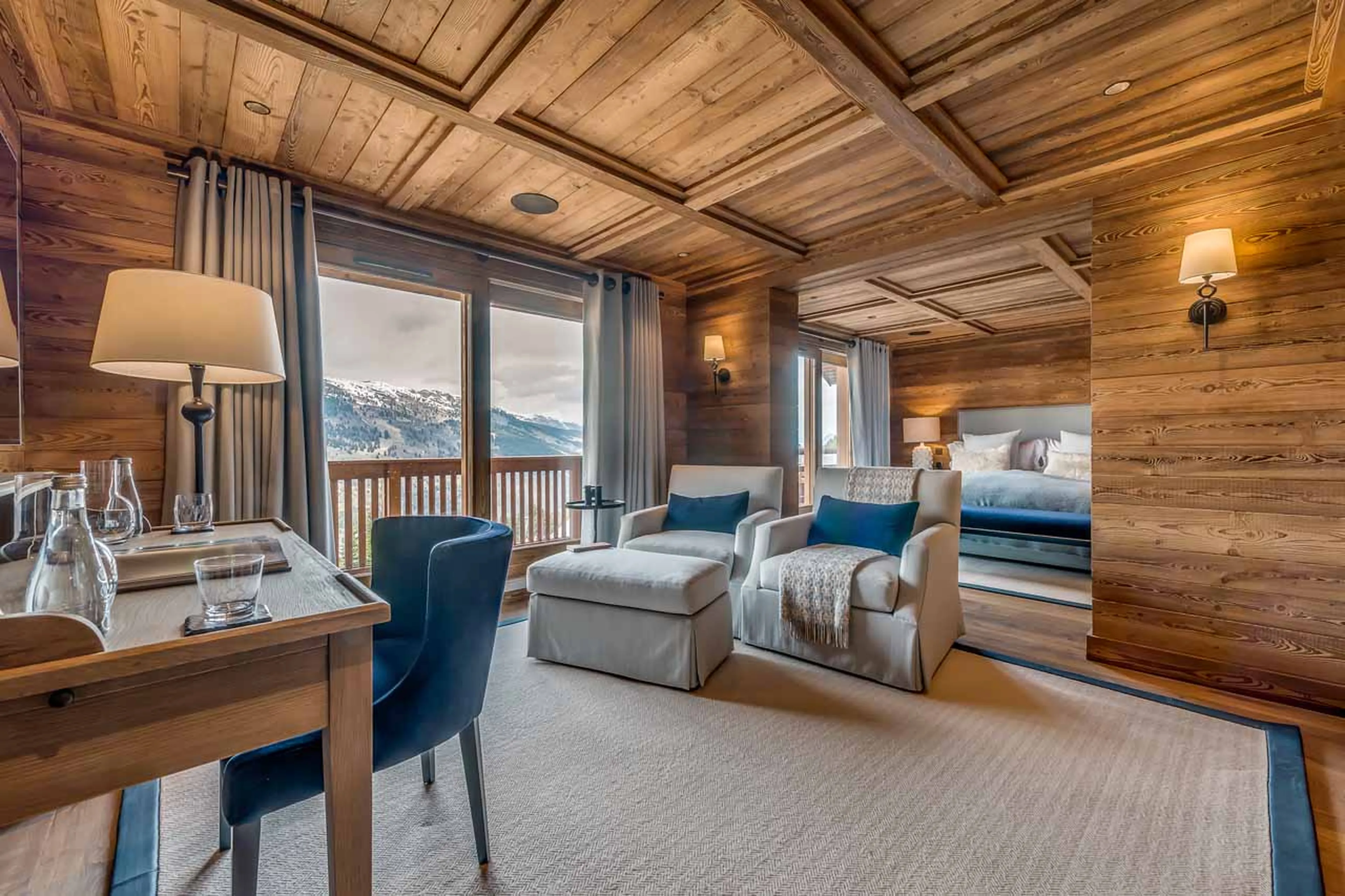 Bedroom one living area at Apartment Chamois in Meribel