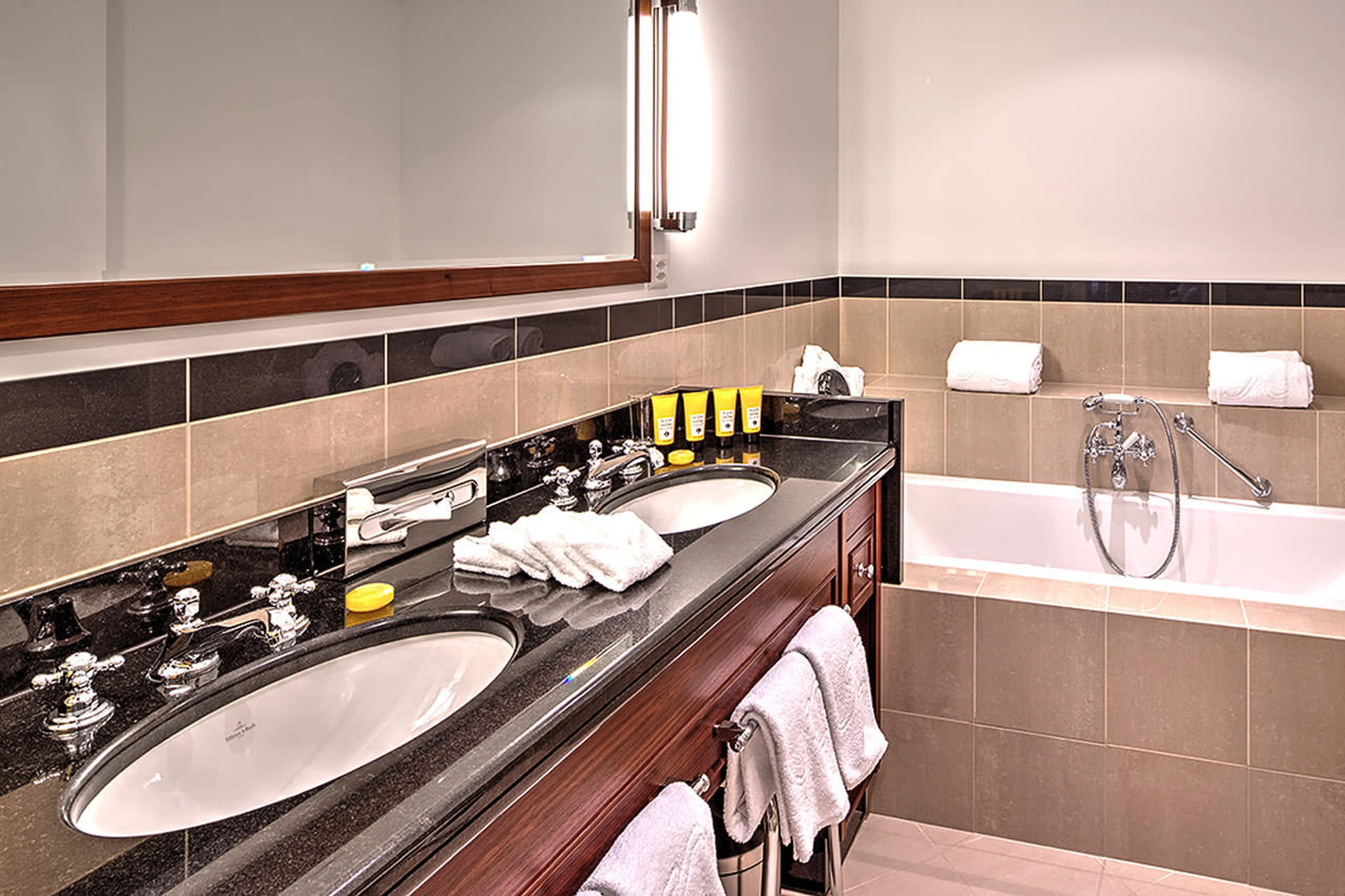 Bathroom at Piz Albana in St Moritz