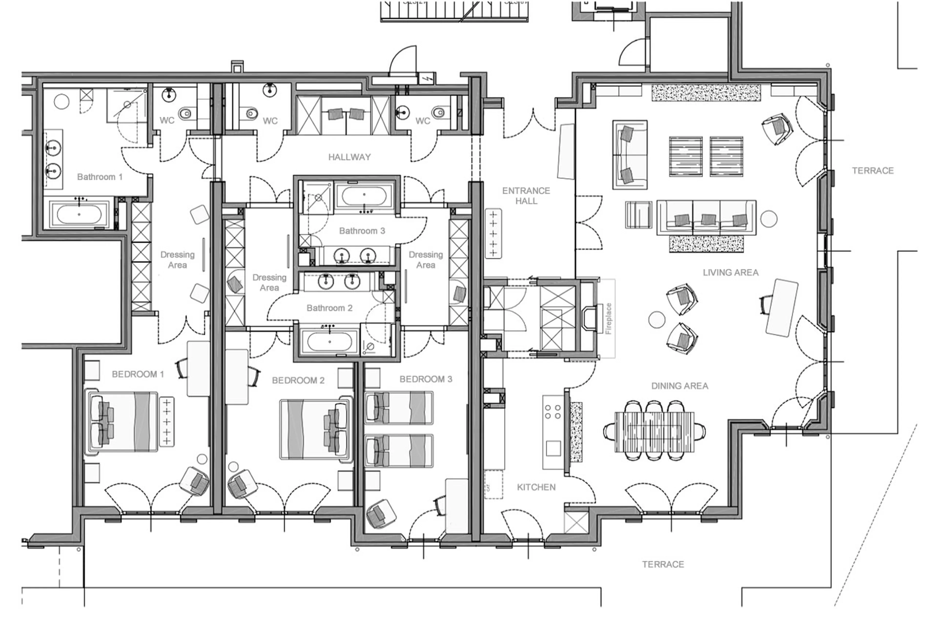 Floor plan of  Piz Vadret in St. Moritz