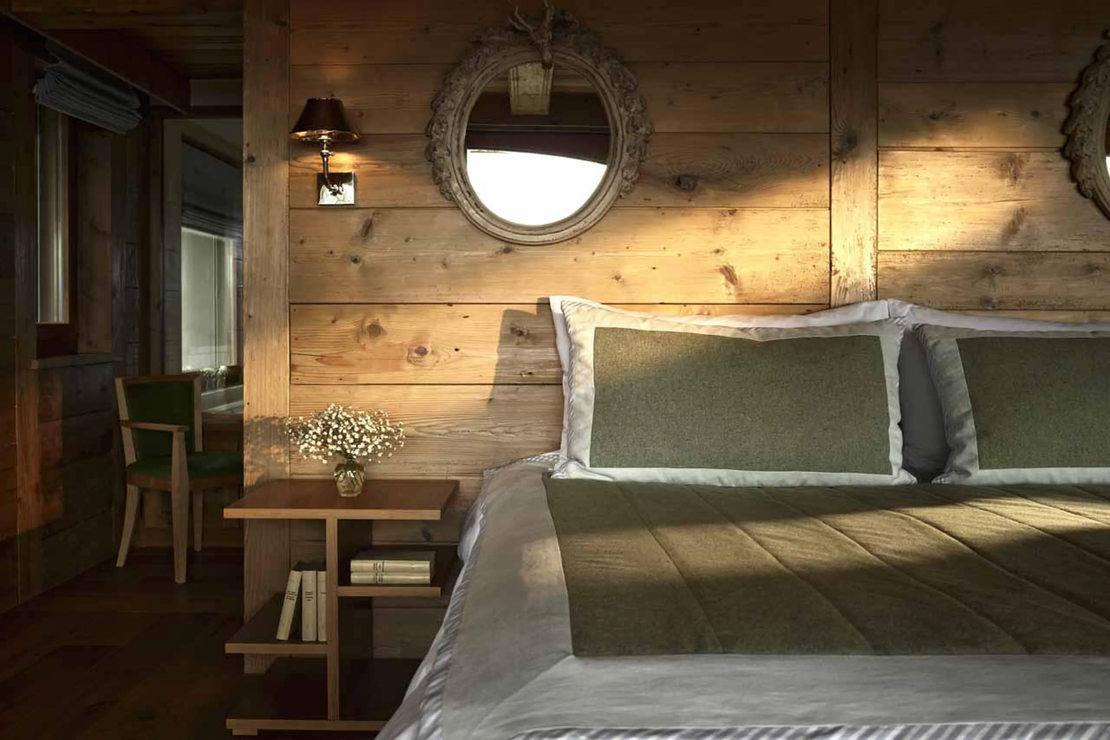 Master bedroom in Prestige Apartment LeCrans