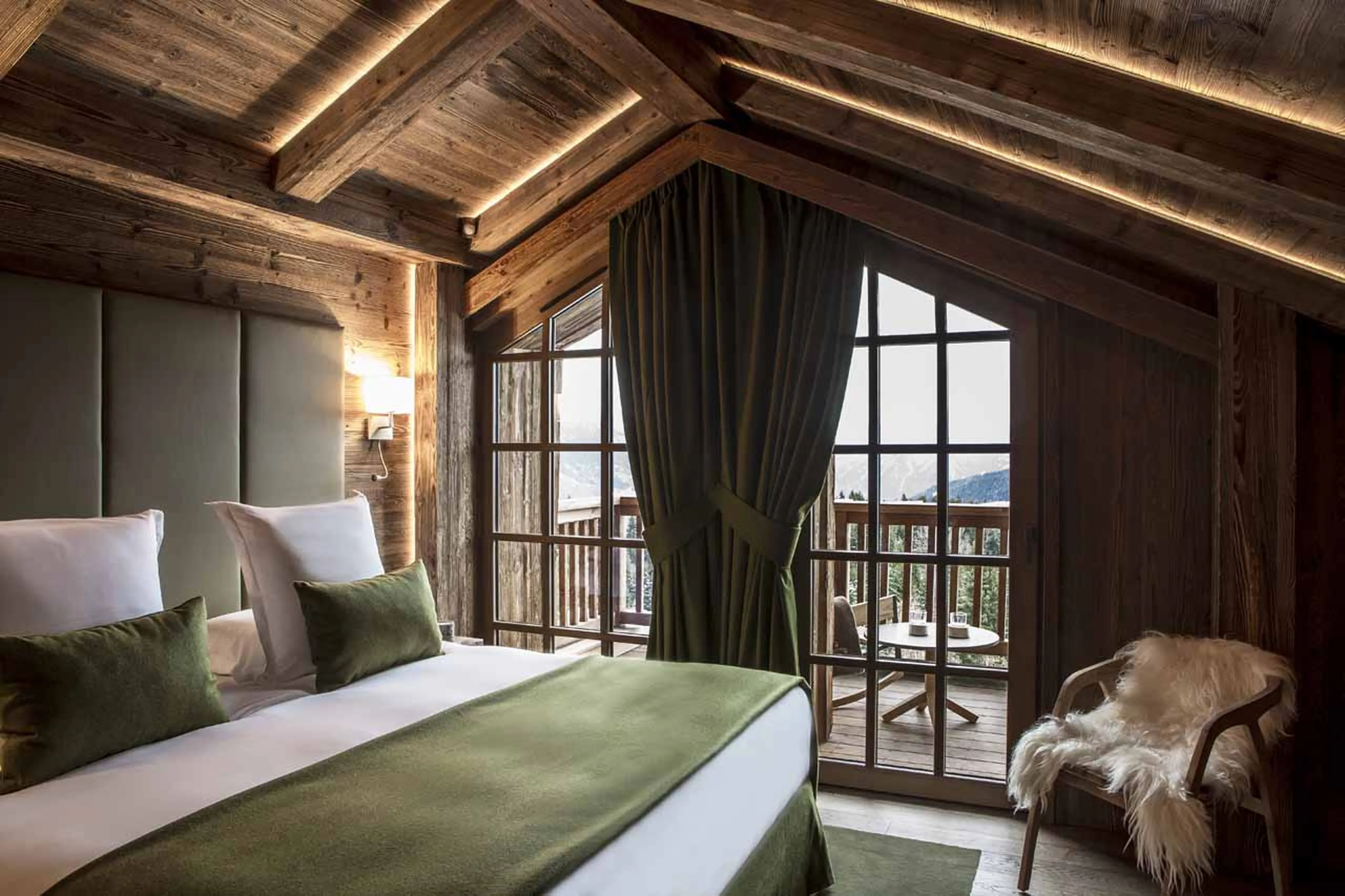 Bedroom five at Refuge de la Traye in Meribel