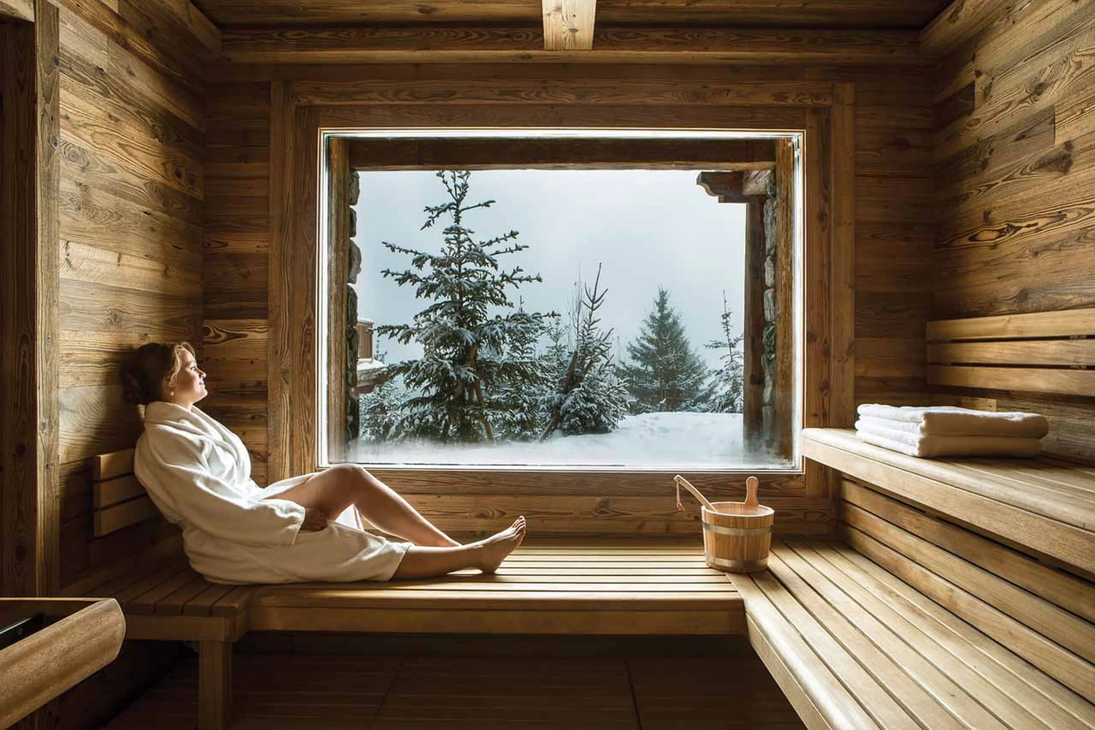 Sauna at Refuge de la Traye in Meribel