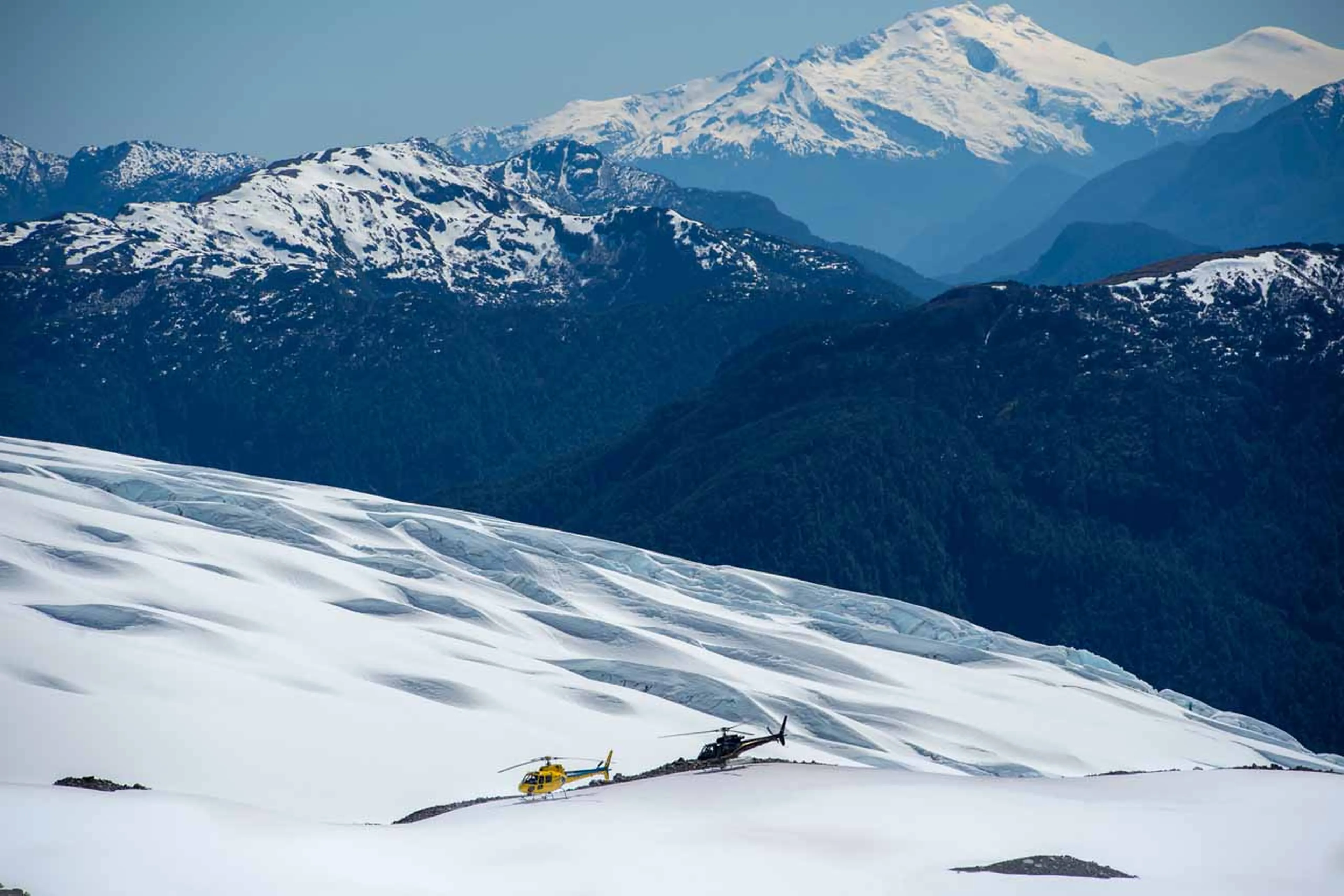 Heli-skiing from Rio Palena Lodge in Chile