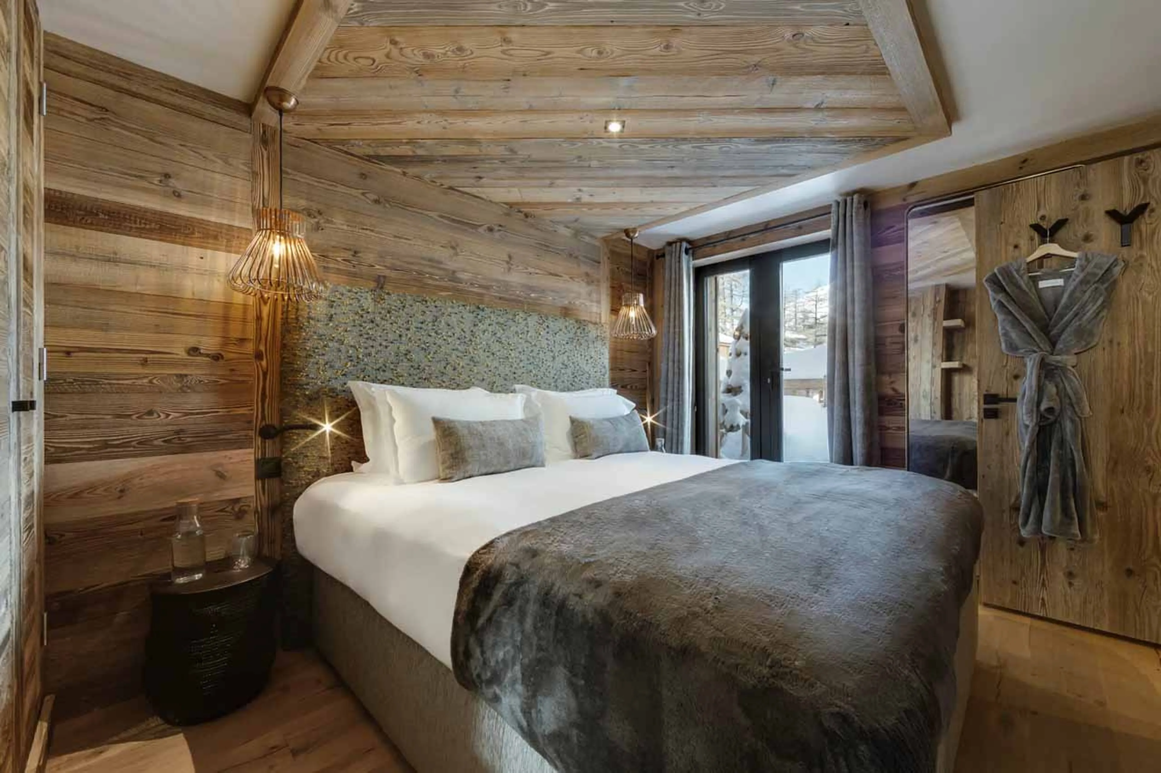 Bedroom four at Penthouse Rocca in Val d'Isere