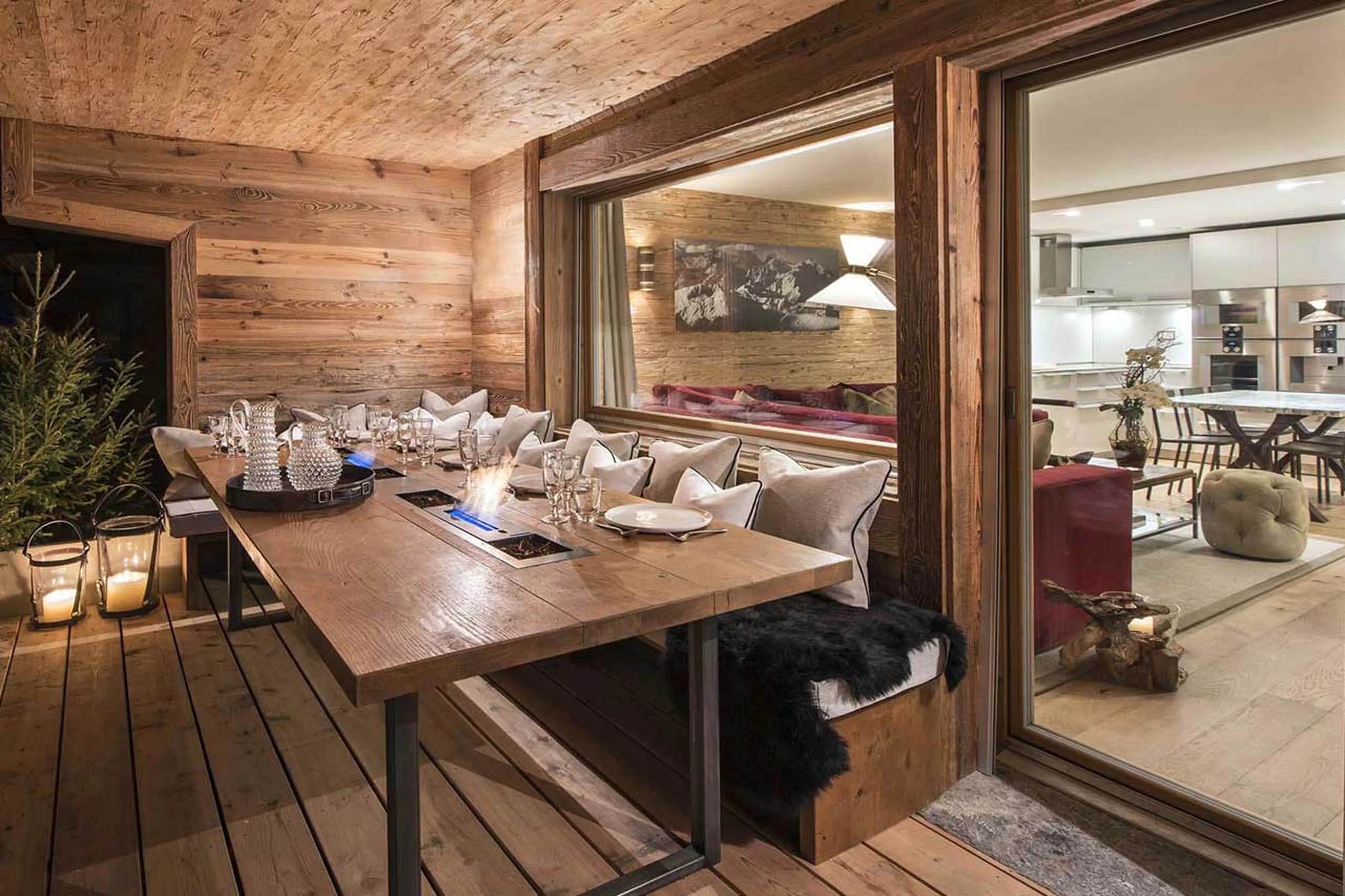 Furnished terrace at Rosalp 3 in Verbier