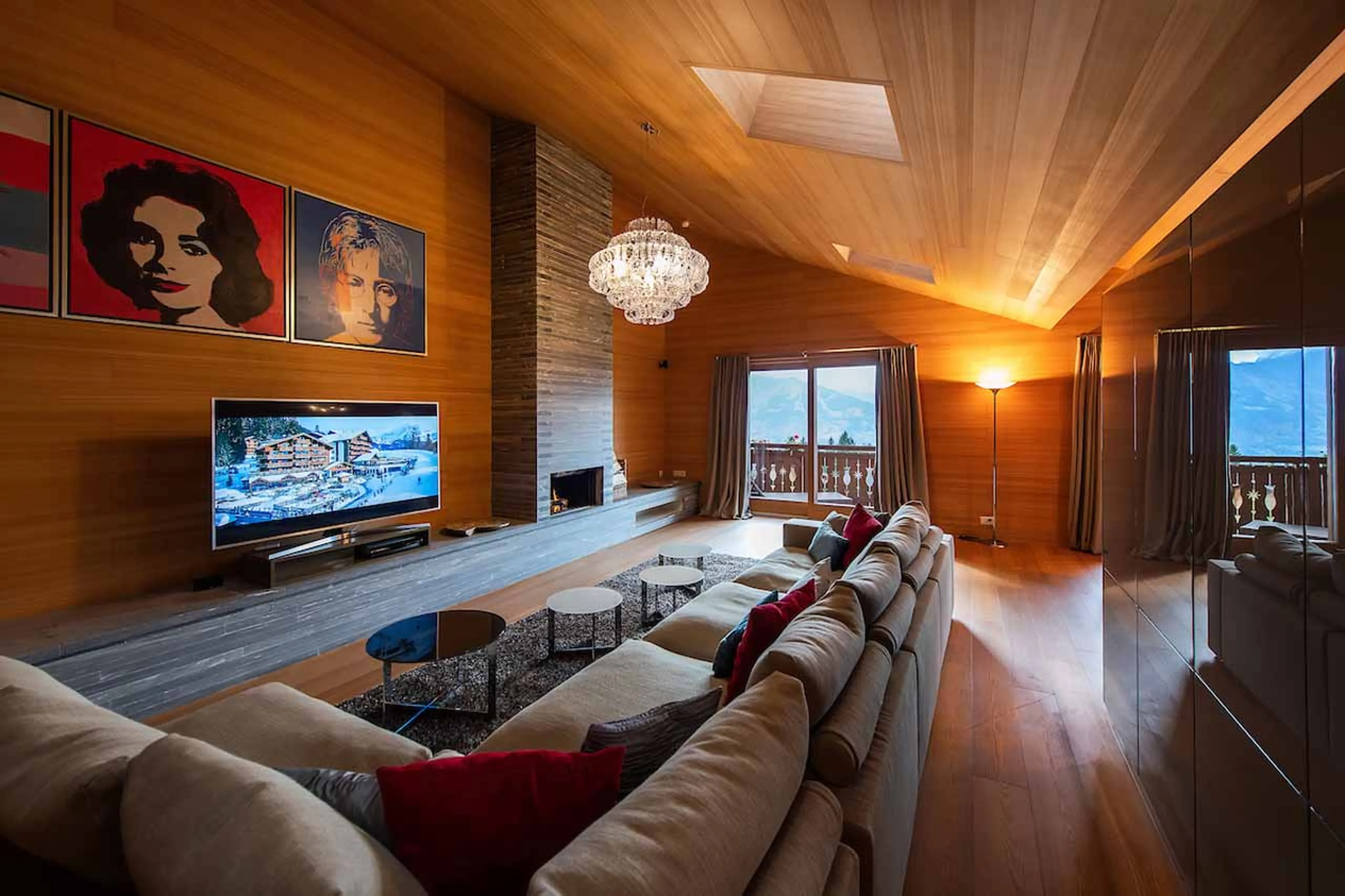 Access to terrace at Royalp Modern Penthouse in Villars