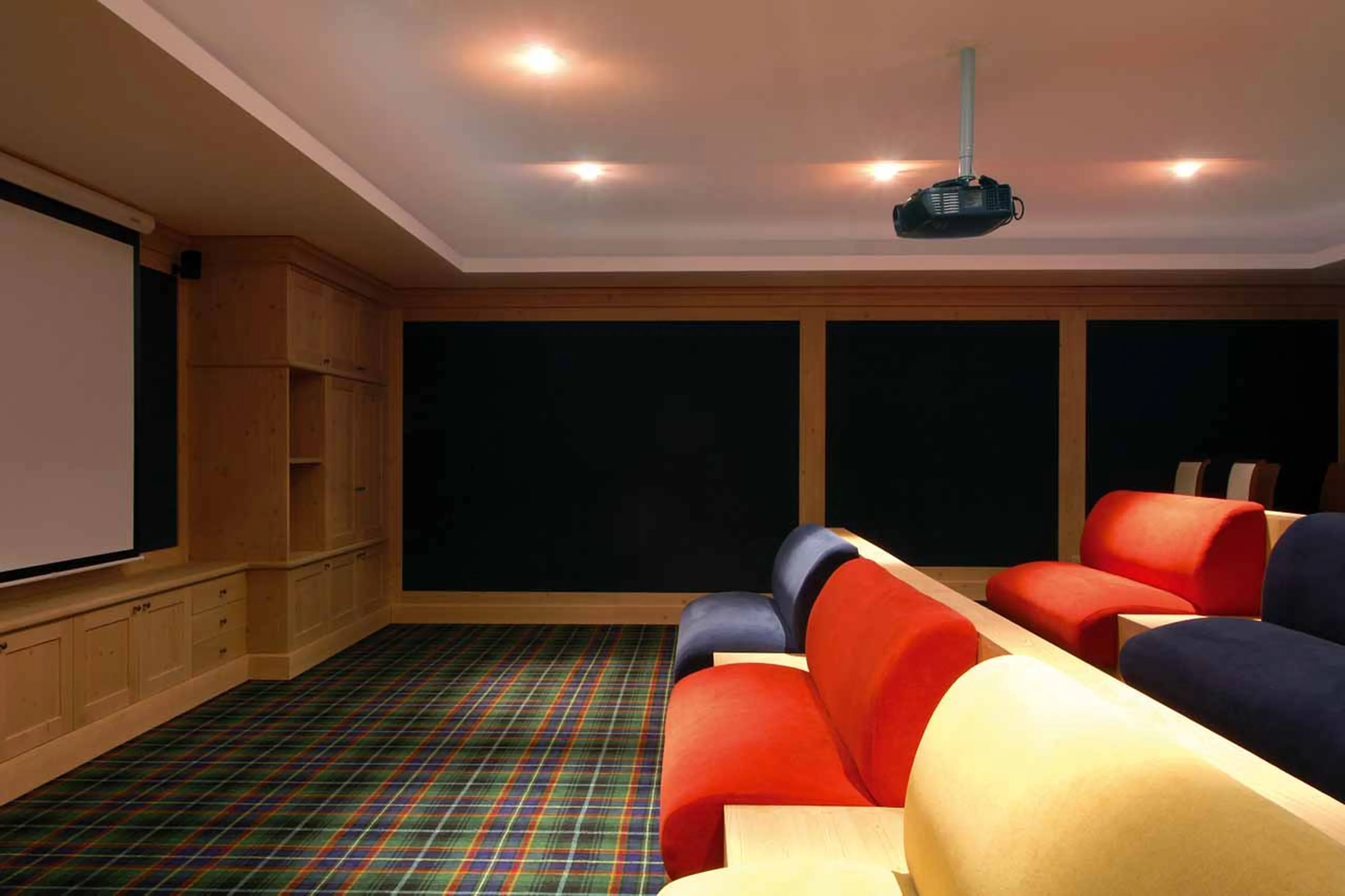 Cinema at Royalp Modern Penthouse in Villars