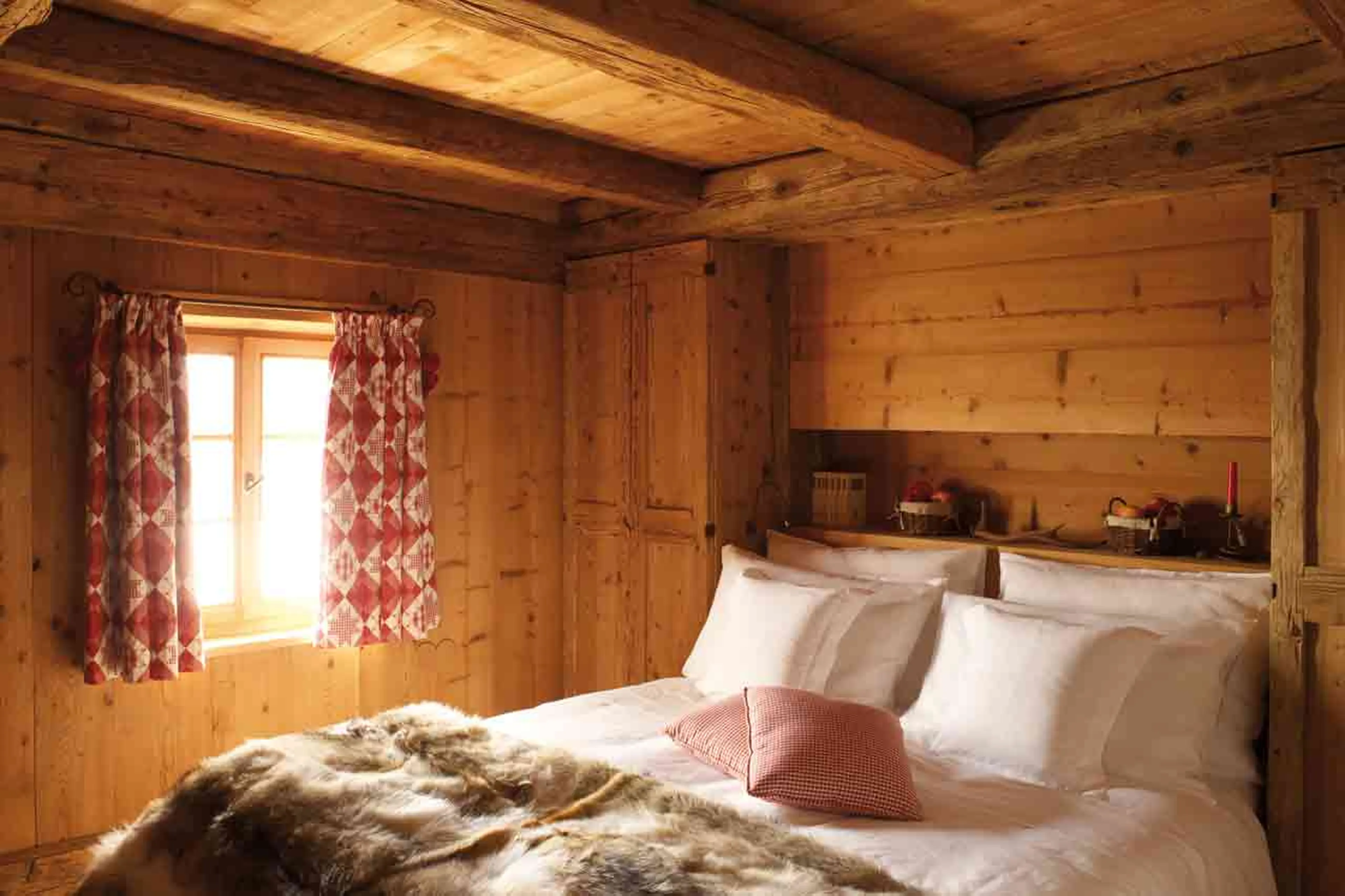 Bedroom three at San Lorenzo Mountain Lodge in Kronplatz