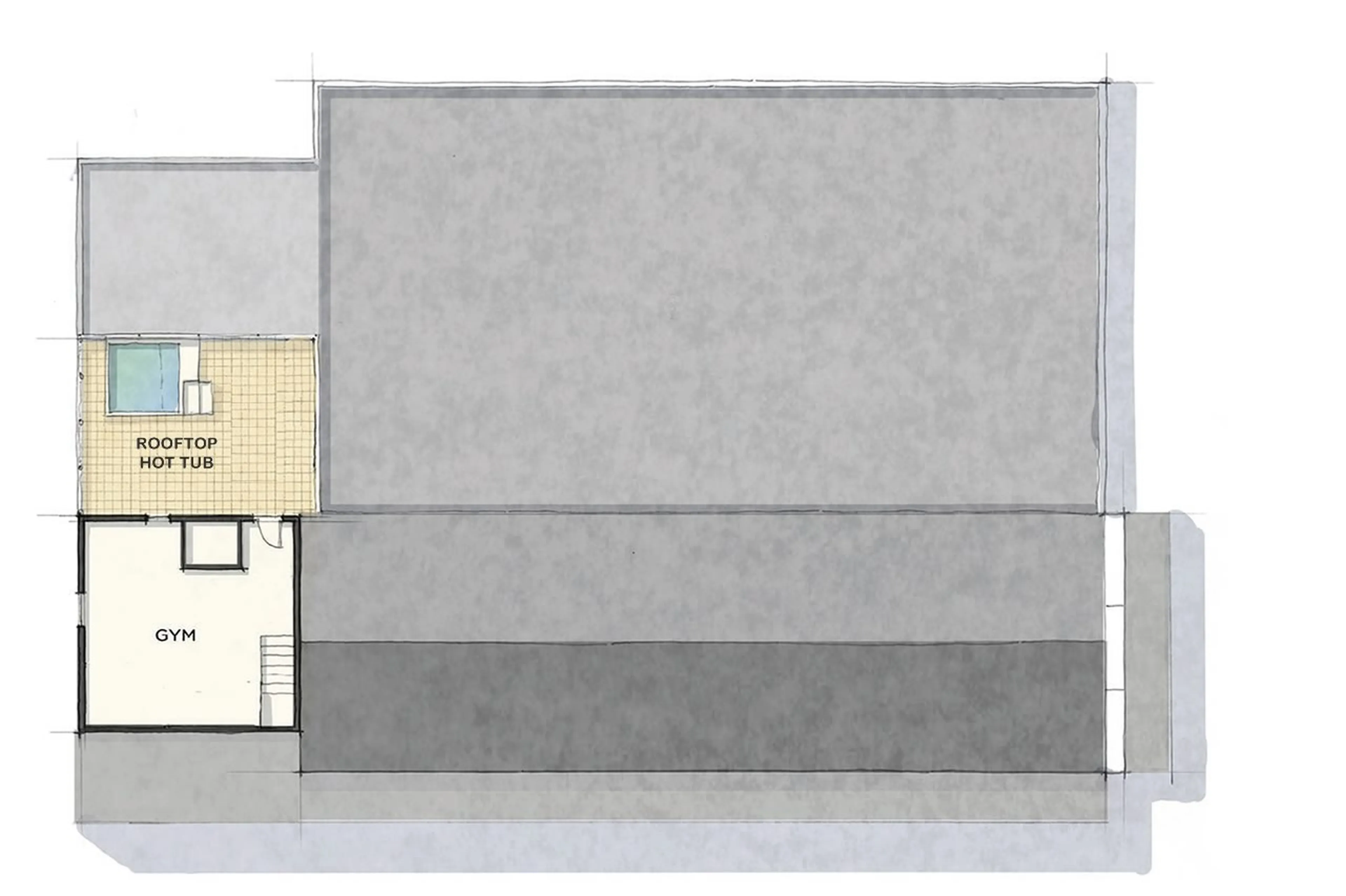 Level 2 floor plan of Scarp Ridge Lodge in Crested Butte