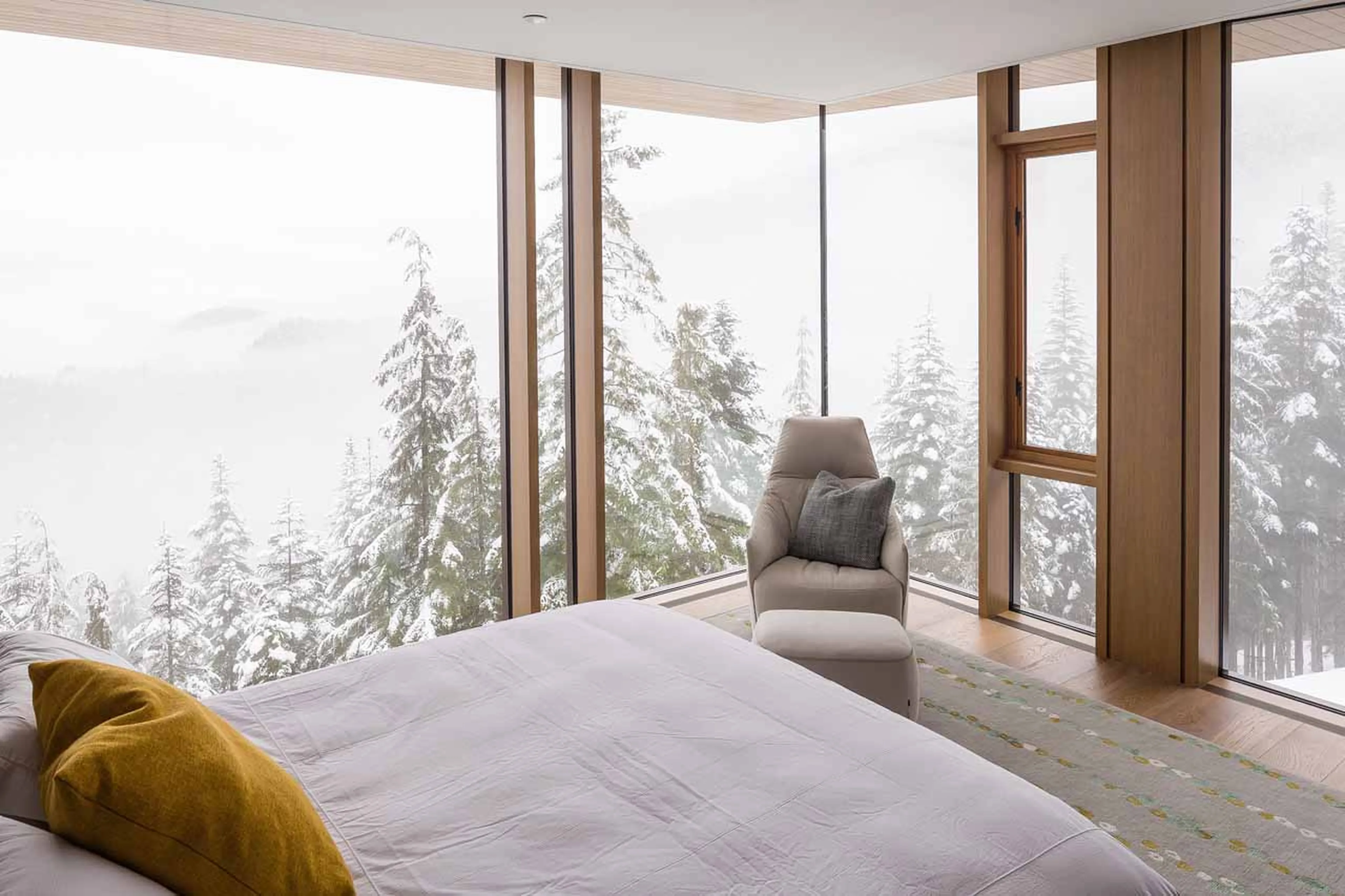 Bedroom 1 views at Serenity Estate Kadenwood in Whistler