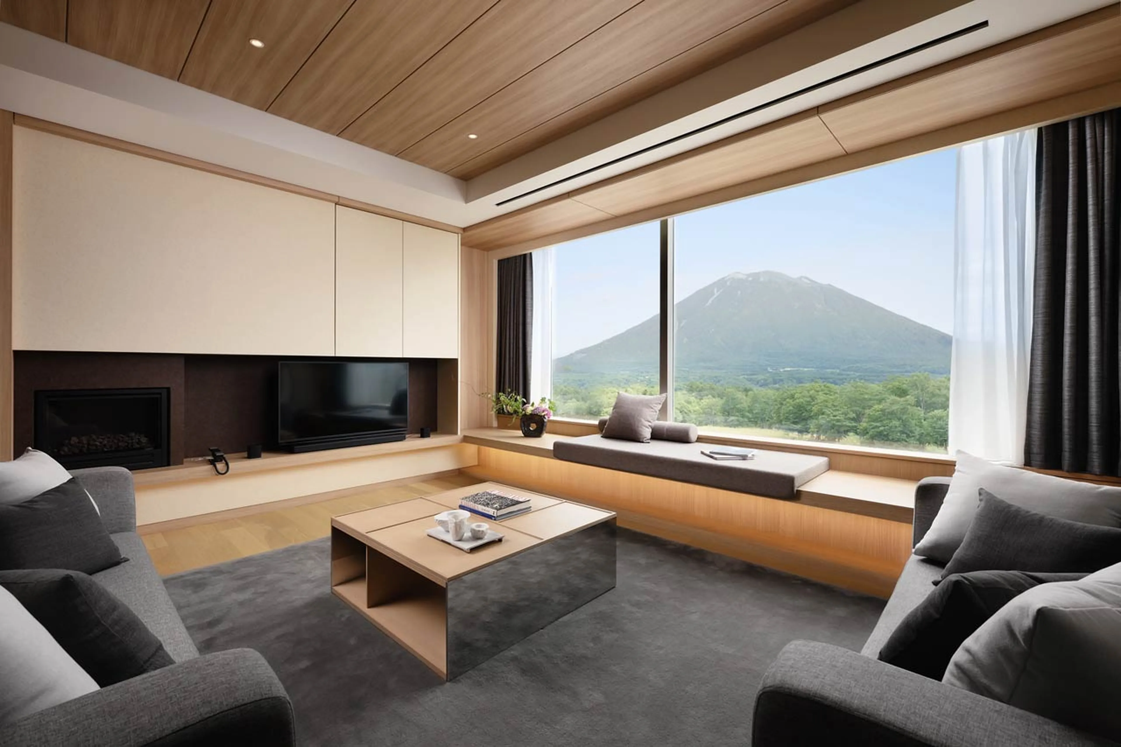 Living area at Setsu Four Bedroom Suite in Niseko