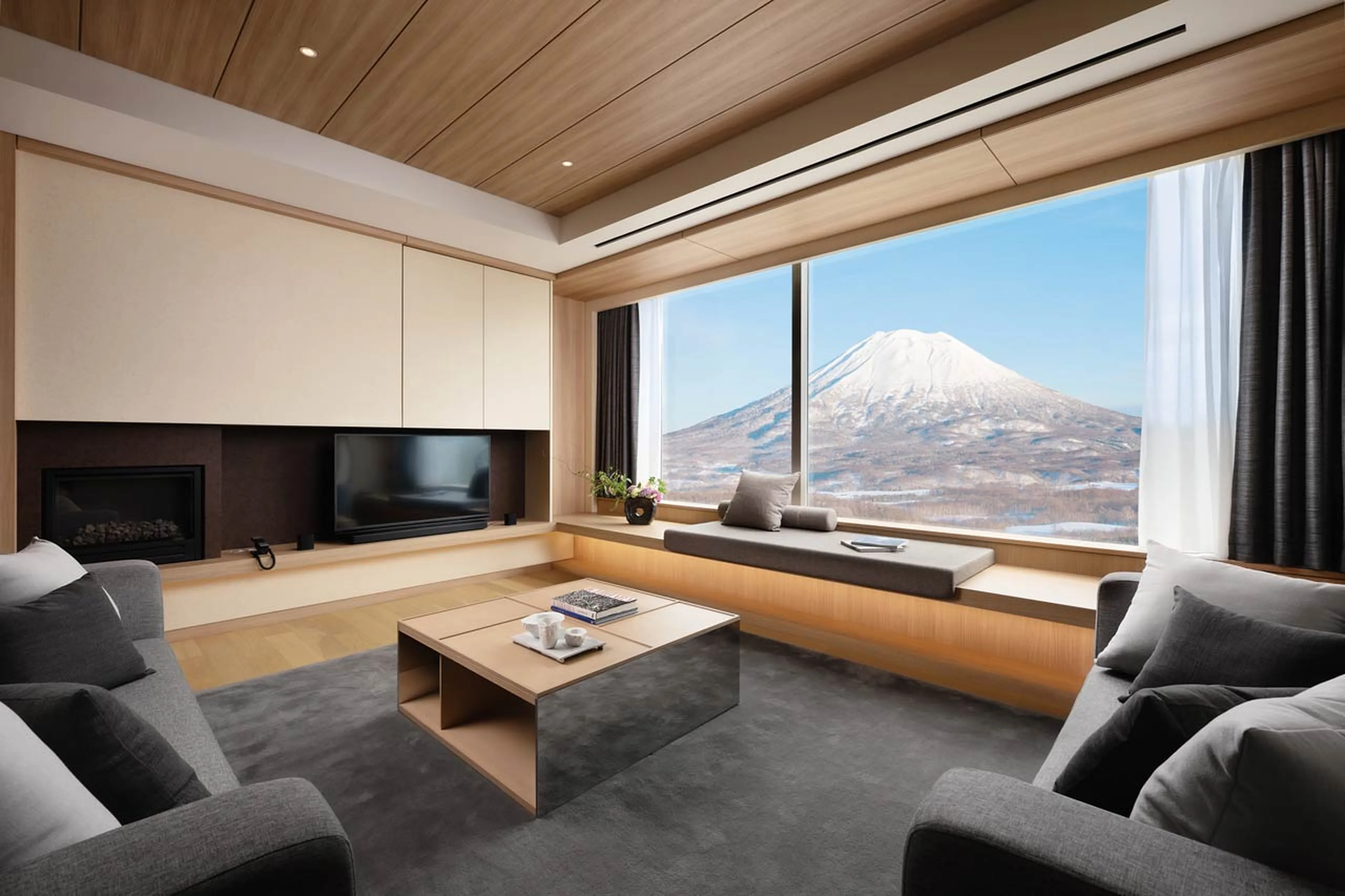 Living room at Setsu Four Bedroom Suite in Niseko