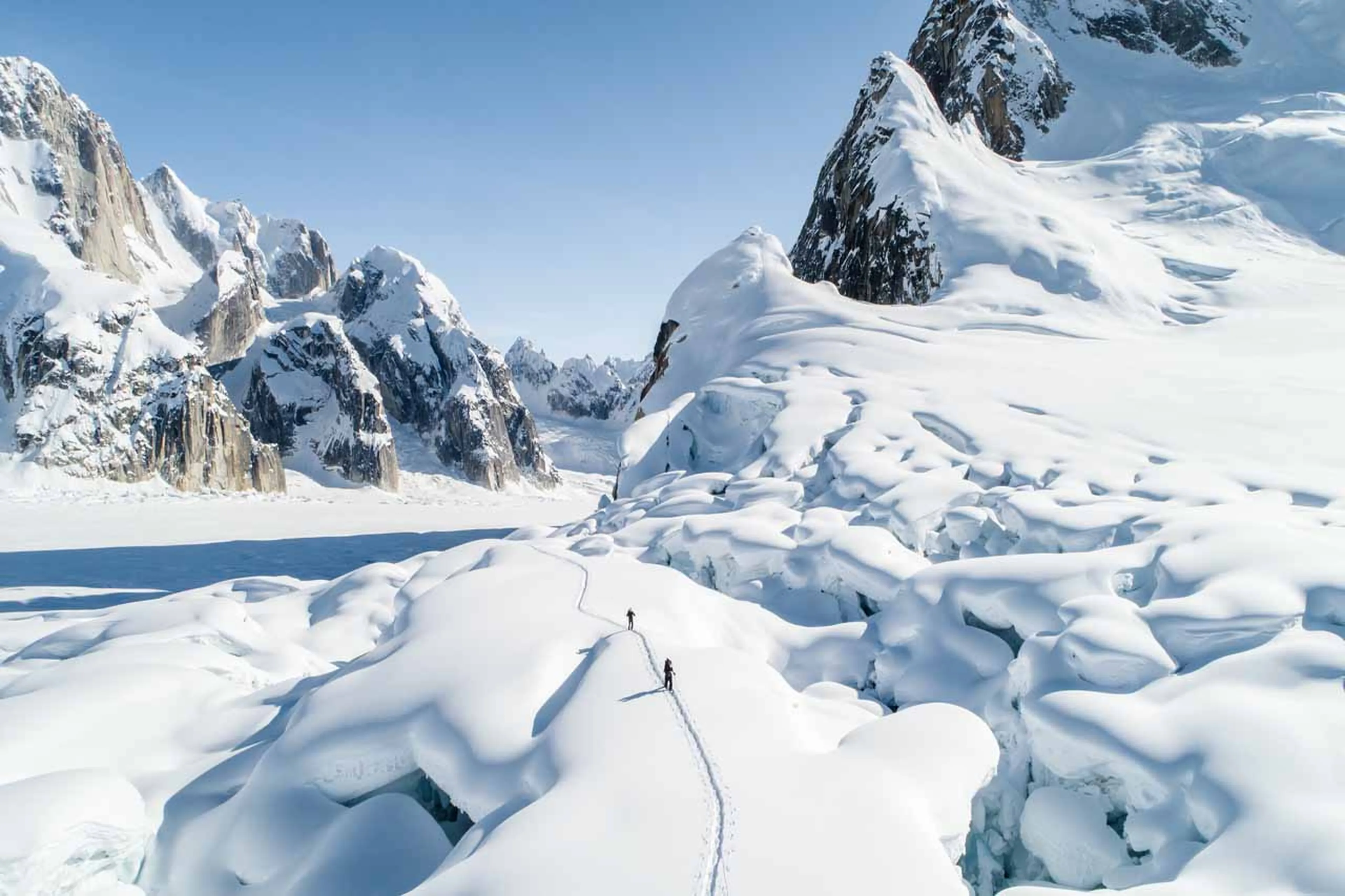 Glacier trekking at Sheldon Chalet in Alaska