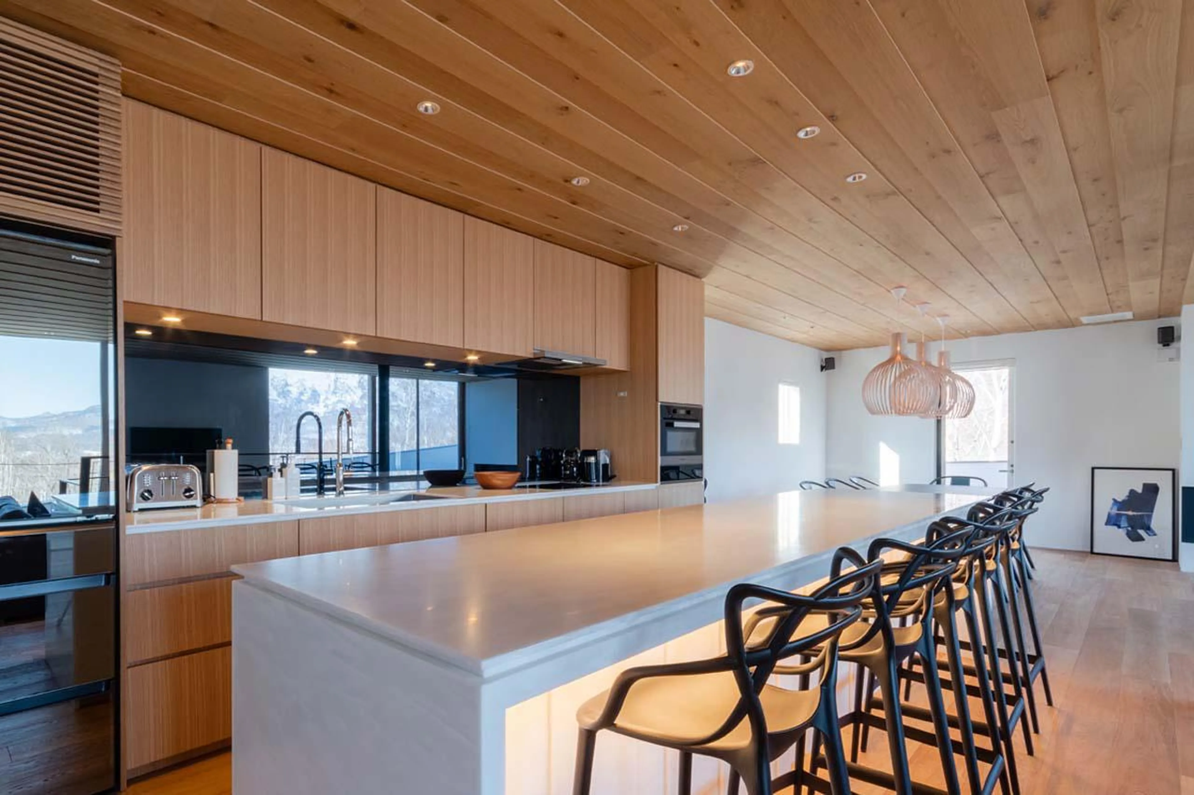 Modern and well-equipped kitchen at Silver Dream in Niseko