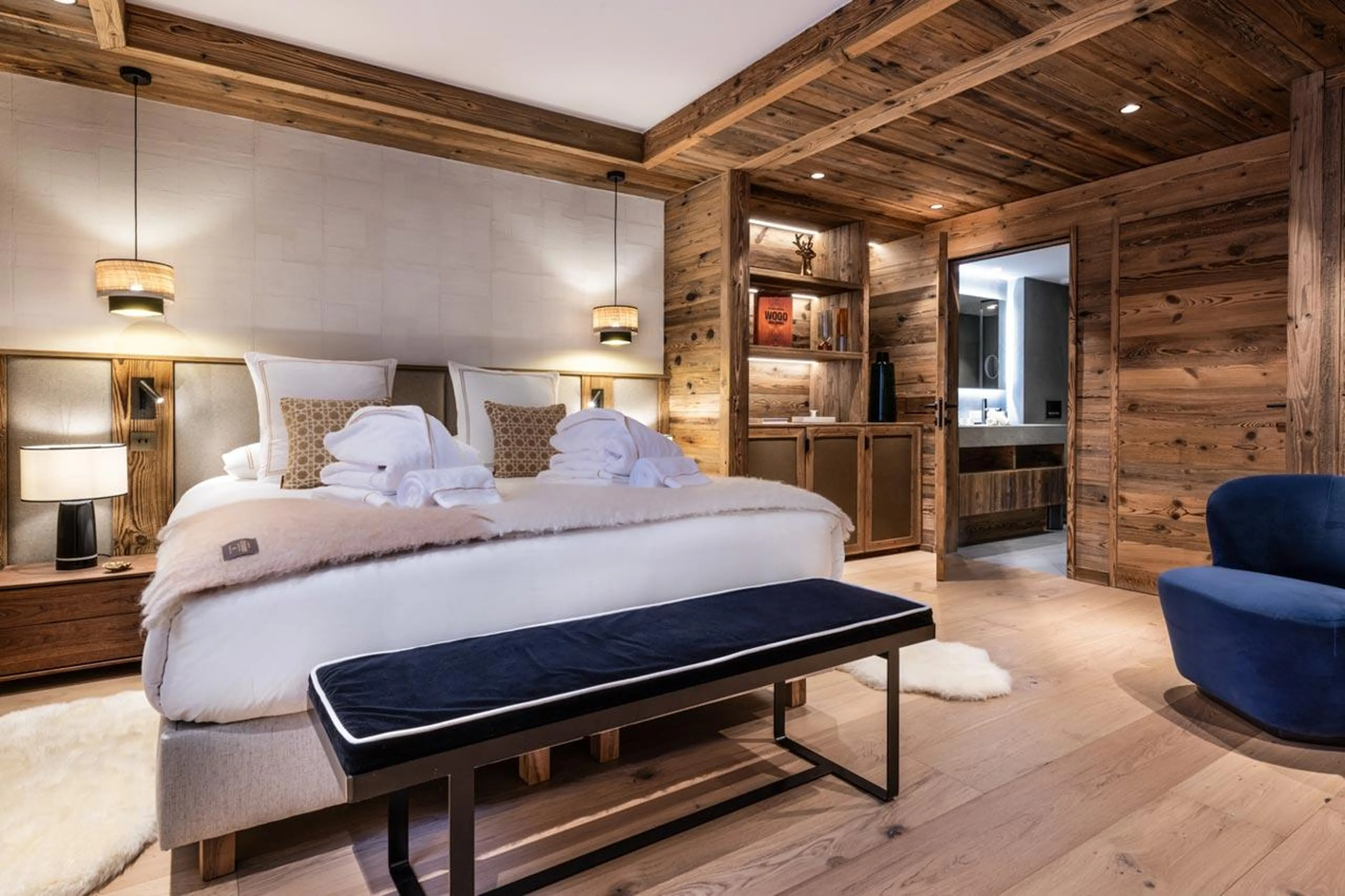 Bedroom three at Silverstone Altitude 7 in Val d'Isere