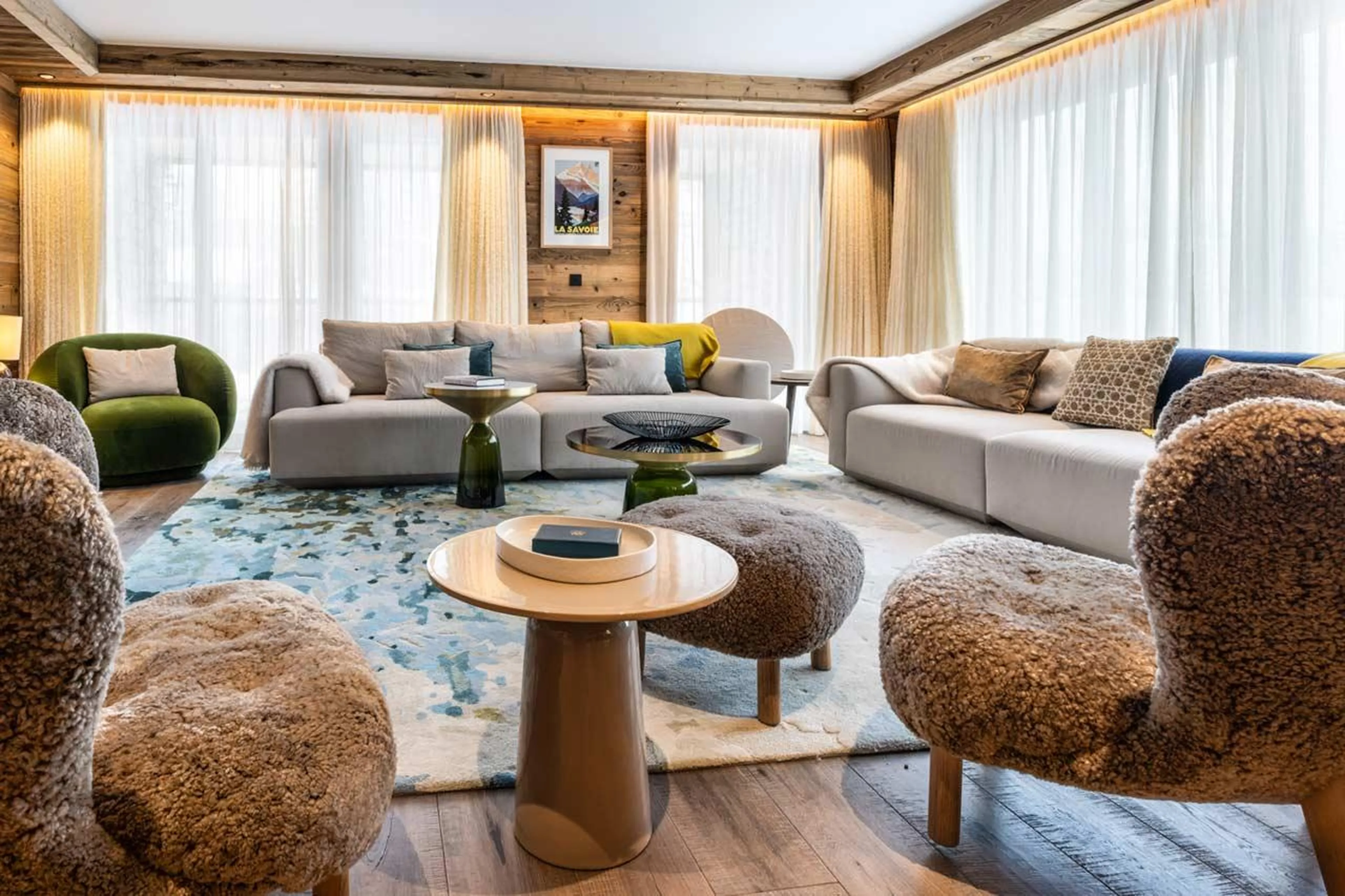 Lounge area  at Silverstone Lodge 1 in Val d'Isere