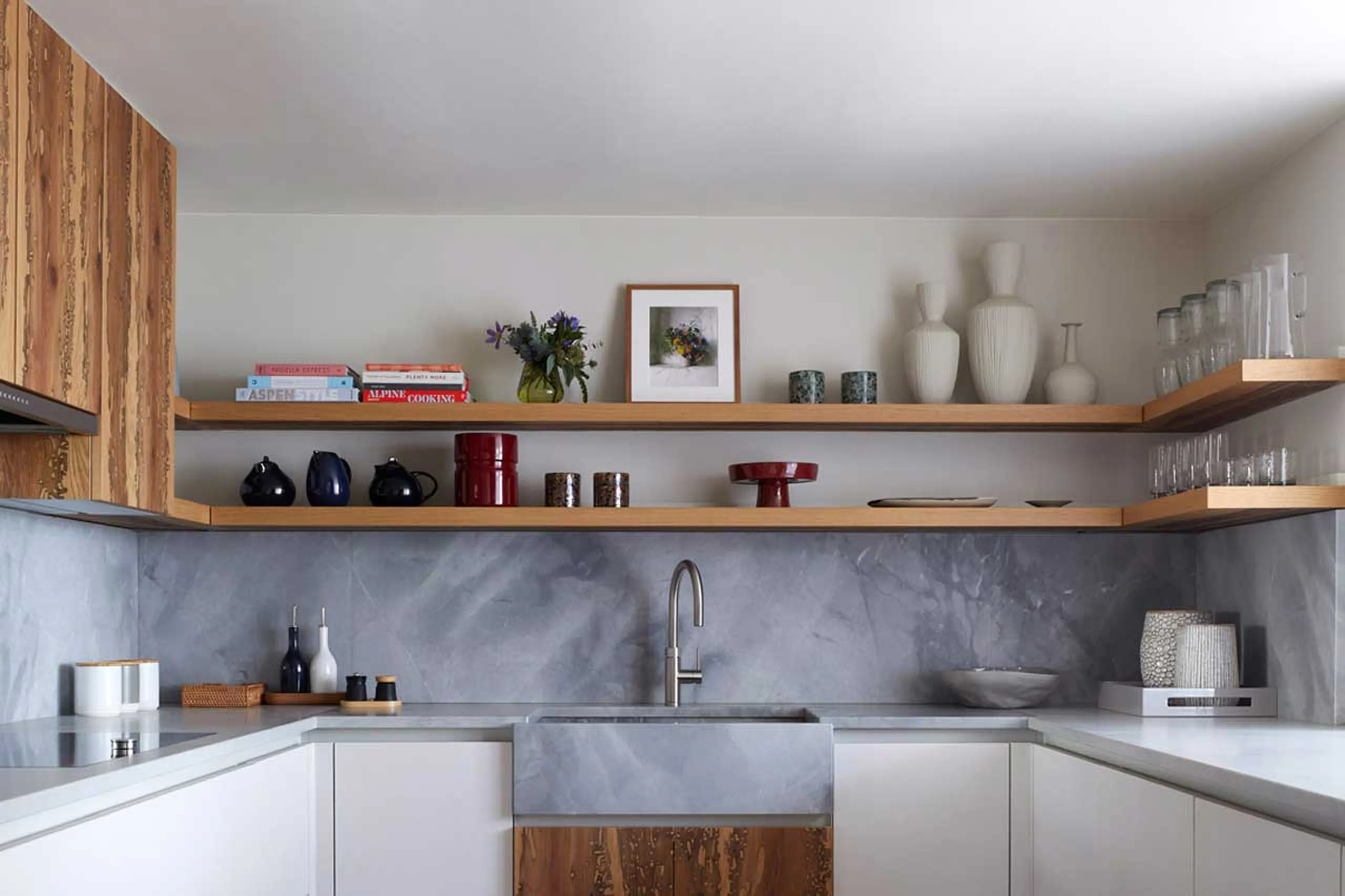 Separate well-equipped kitchen at Silverstone Lodge Penthouse 4 in Val d'Isere