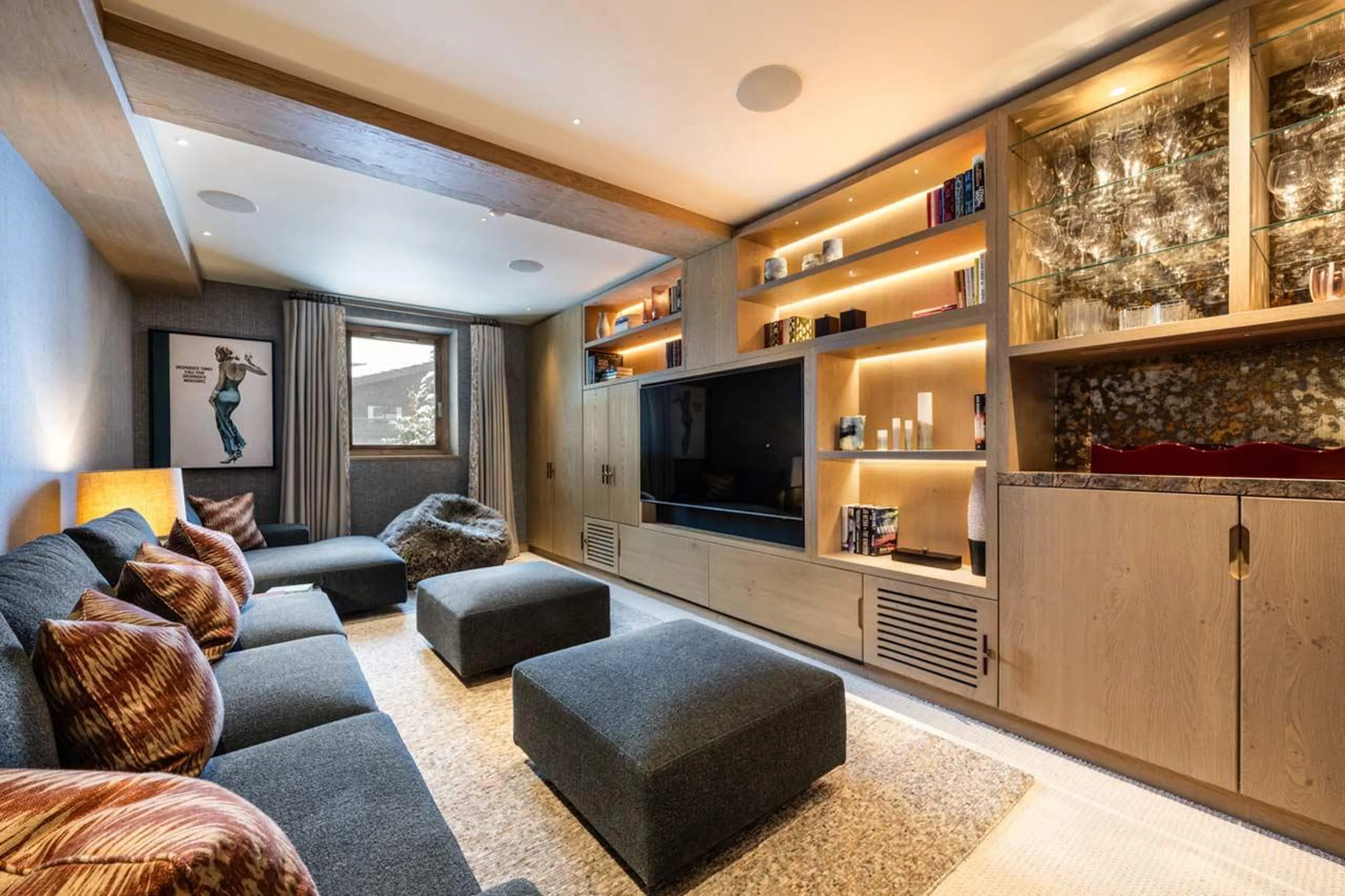 Cinema room at Silverstone Lodge Penthouse 4 in Val d'Isere