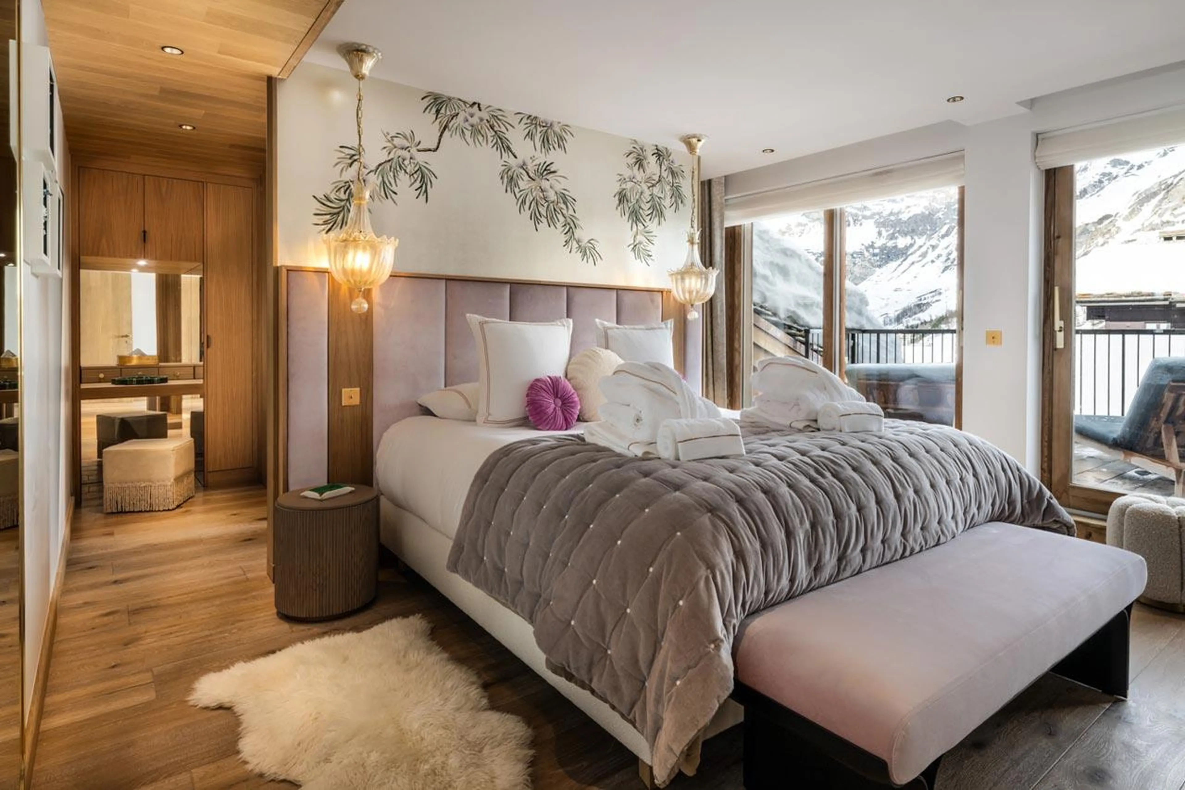 Master suite at Silverstone Lodge 5 in Val d'Isere