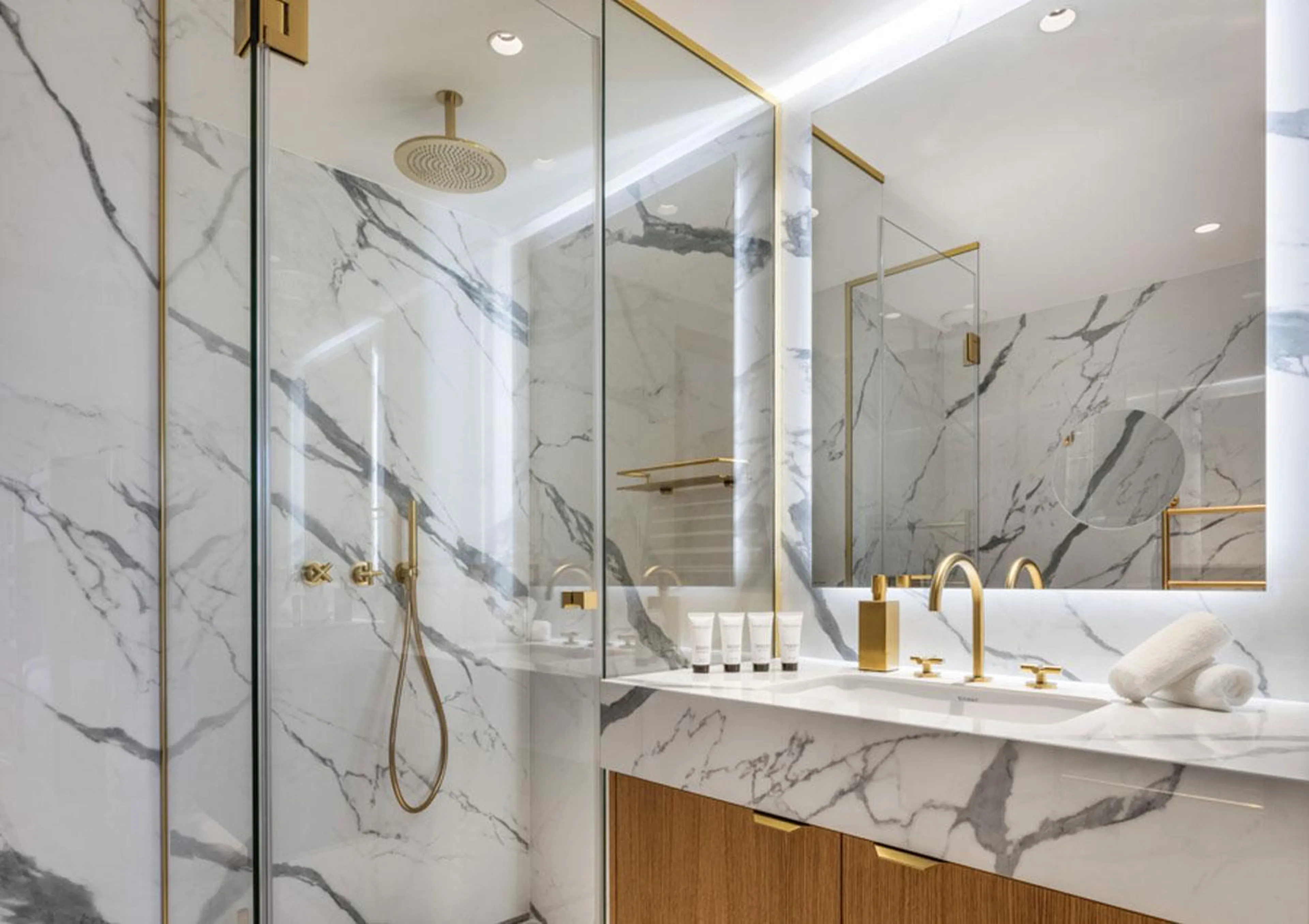 En-suite shower room at Silverstone Lodge 5 in Val d'Isere