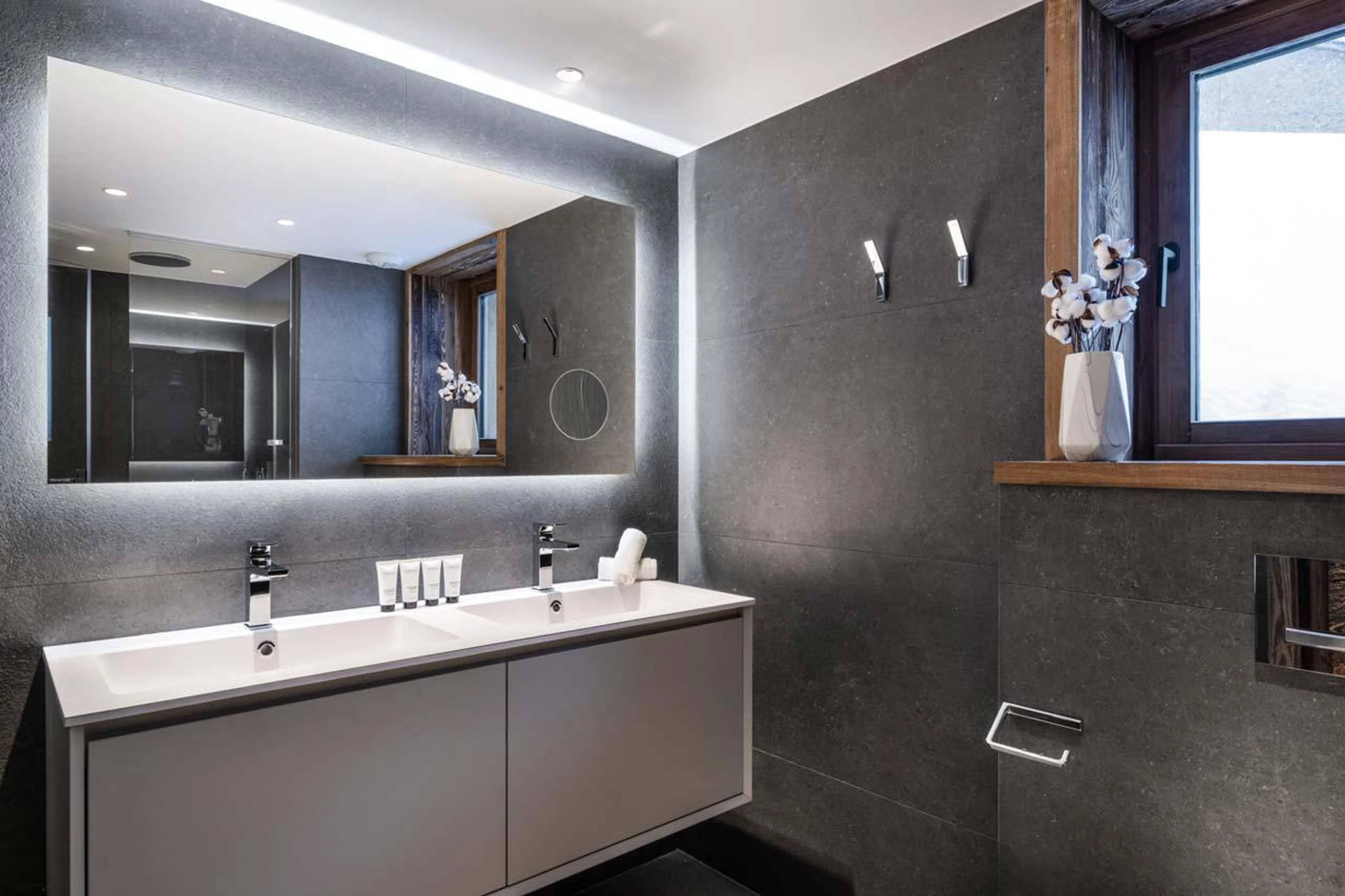 En-suite shower room three at Silverstone Lodge 2 in Val d'Isere