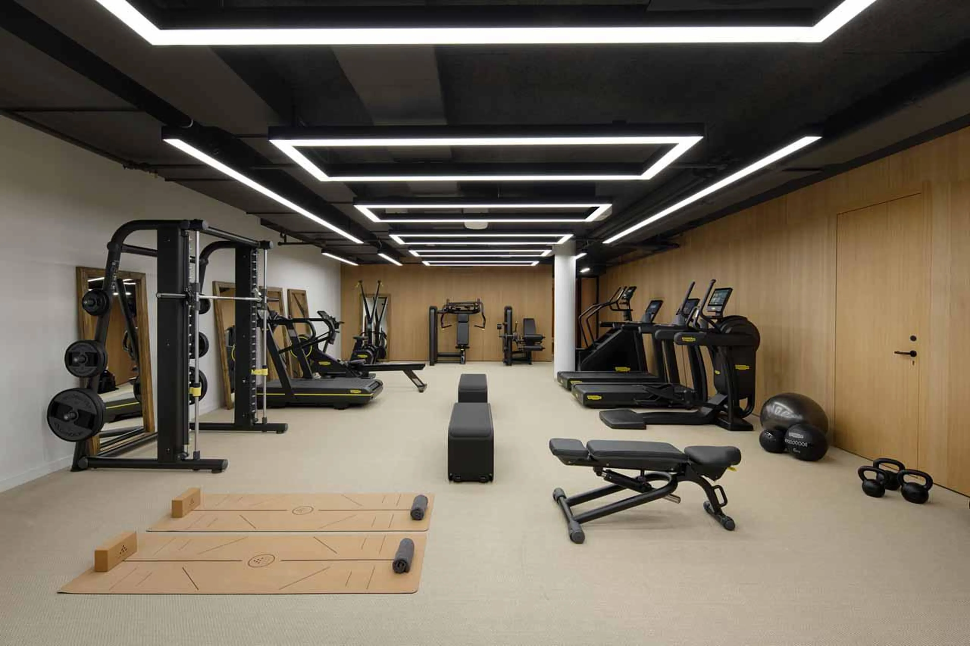 Fitness room at Six Senses Crans Montana