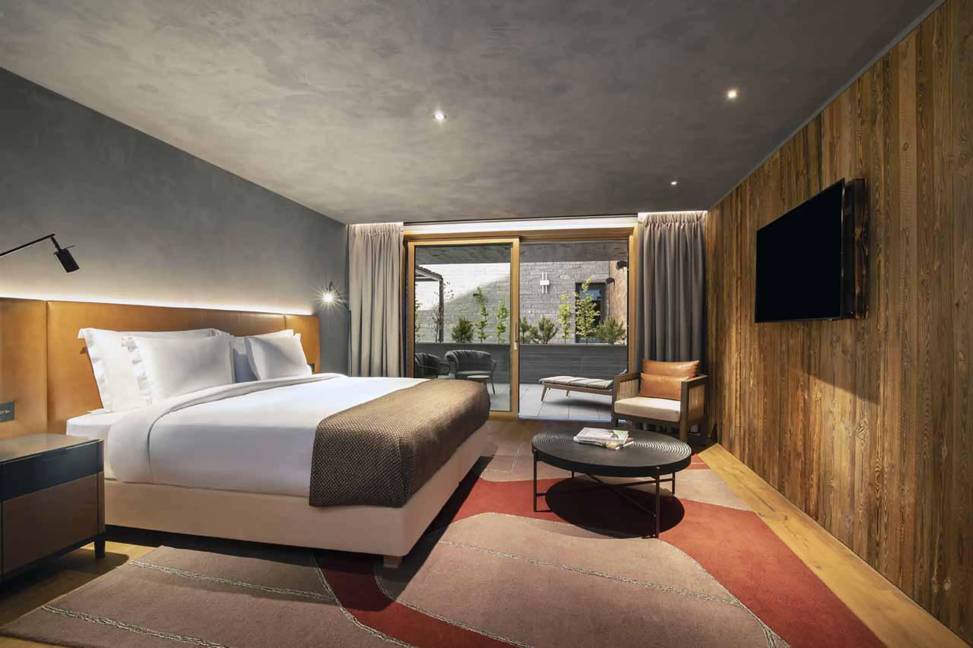 Bedroom at Six Senses Crans Montana