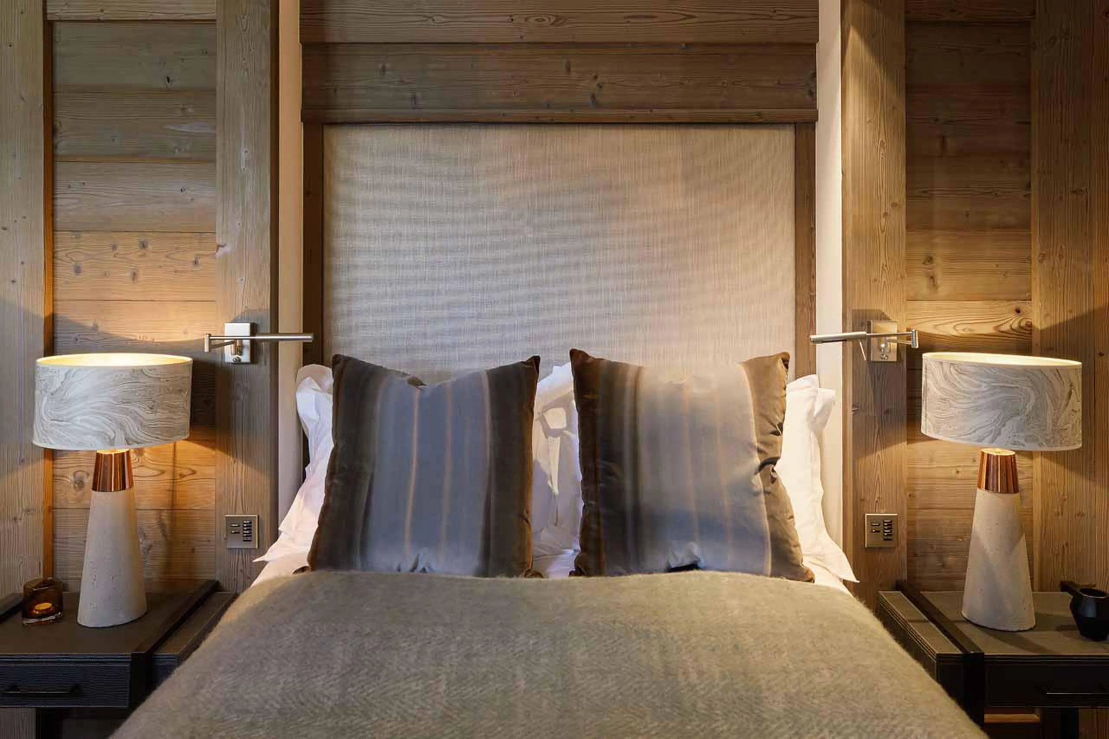 Bedroom three at Six Senses Five-Bedroom Prestige Penthouse in Courchevel 1850
