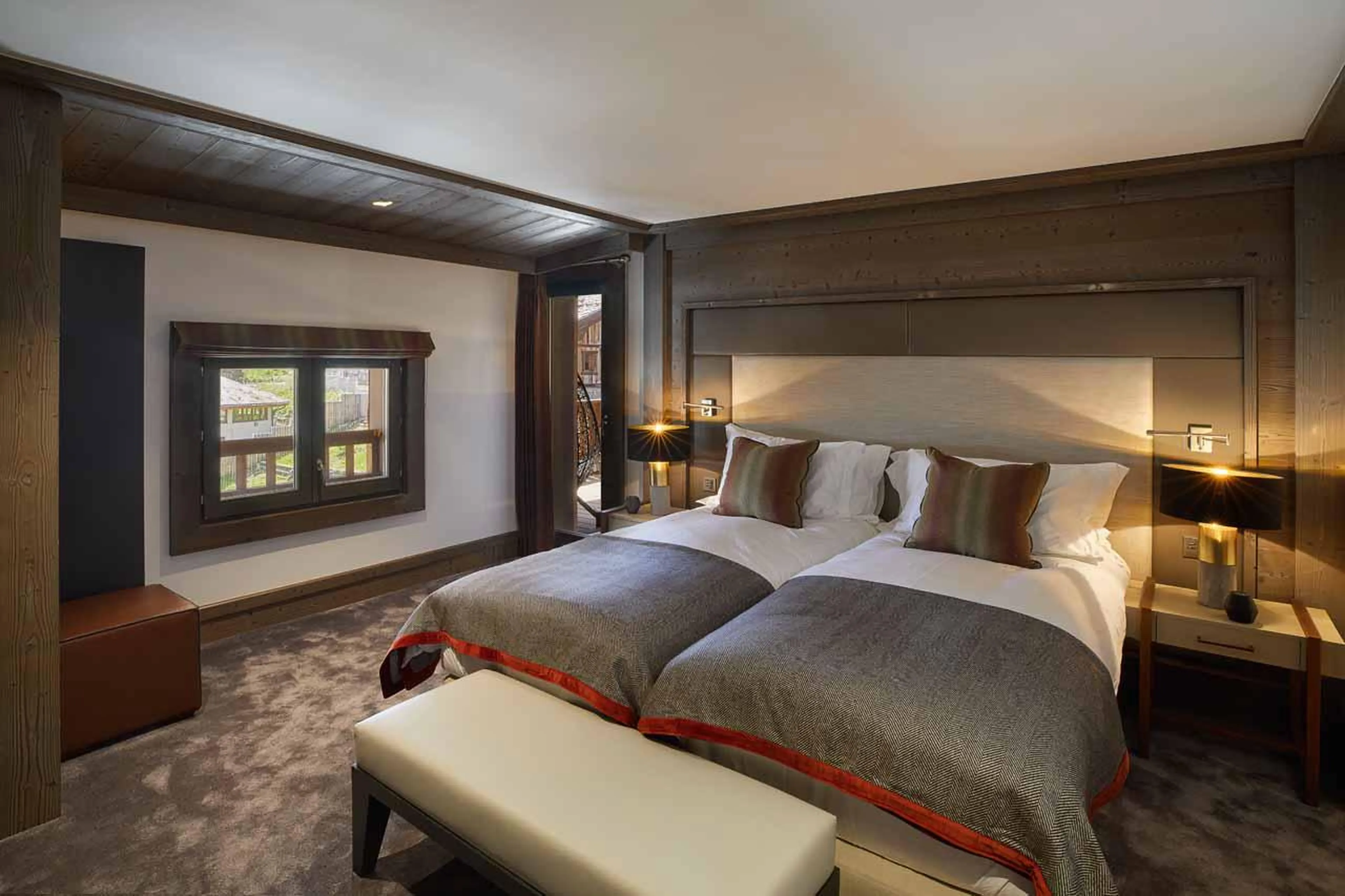Bedroom four at Six Senses Five-Bedroom Prestige Penthouse in Courchevel 1850