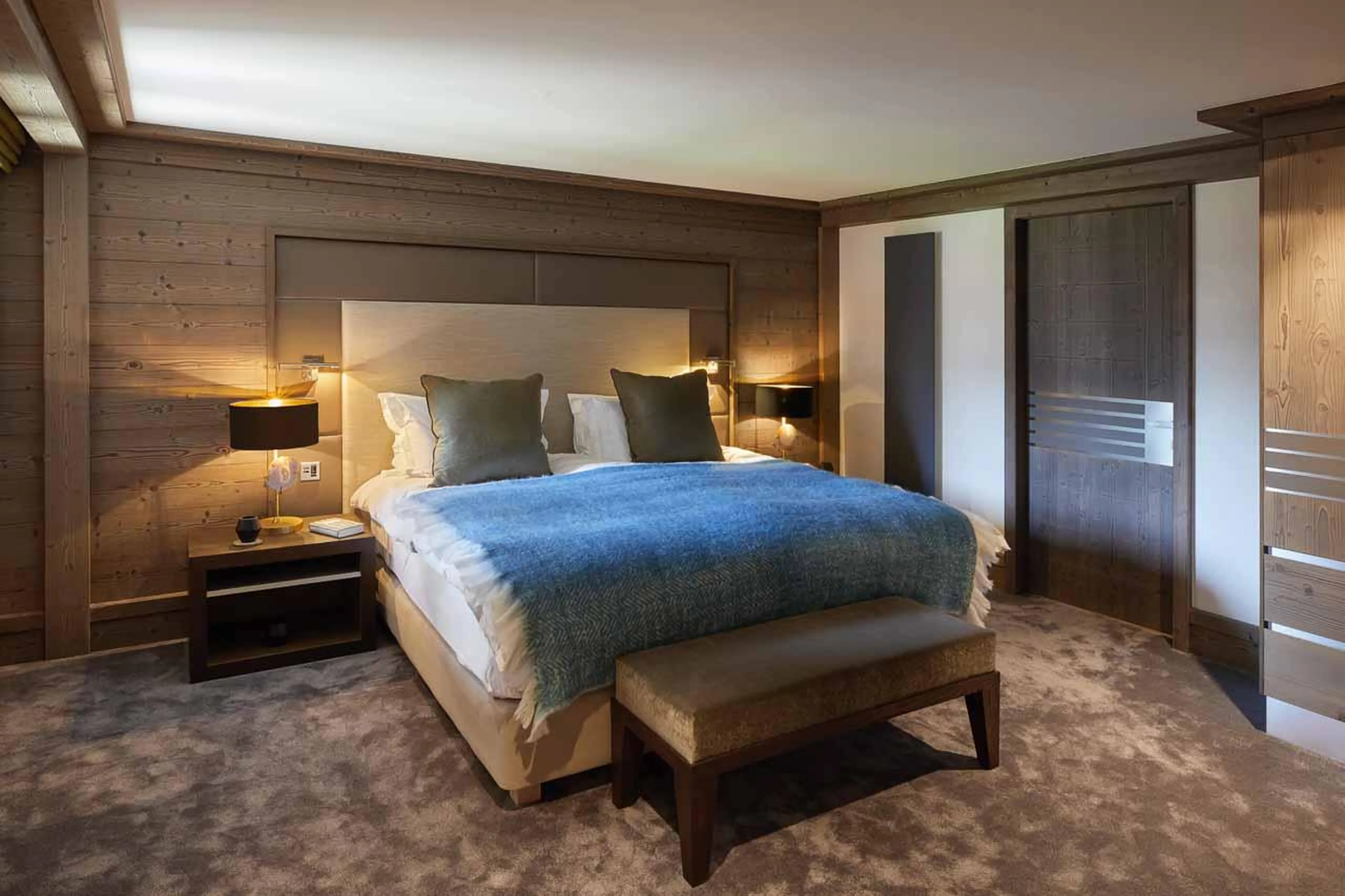 Bedroom five at Six Senses Five-Bedroom Prestige Penthouse in Courchevel 1850