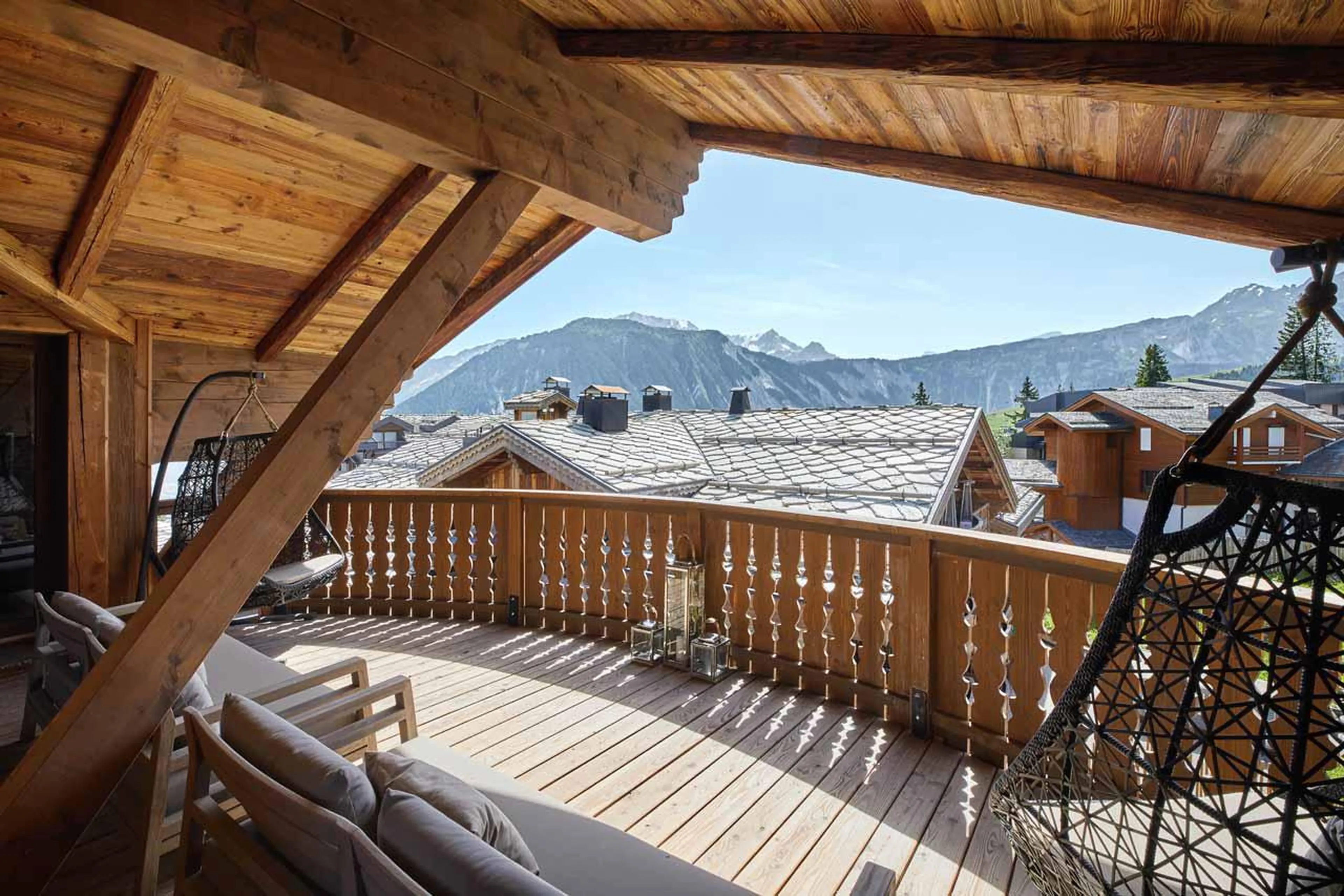 Views from terrace at Six Senses Five-Bedroom Prestige Penthouse in Courchevel 1850