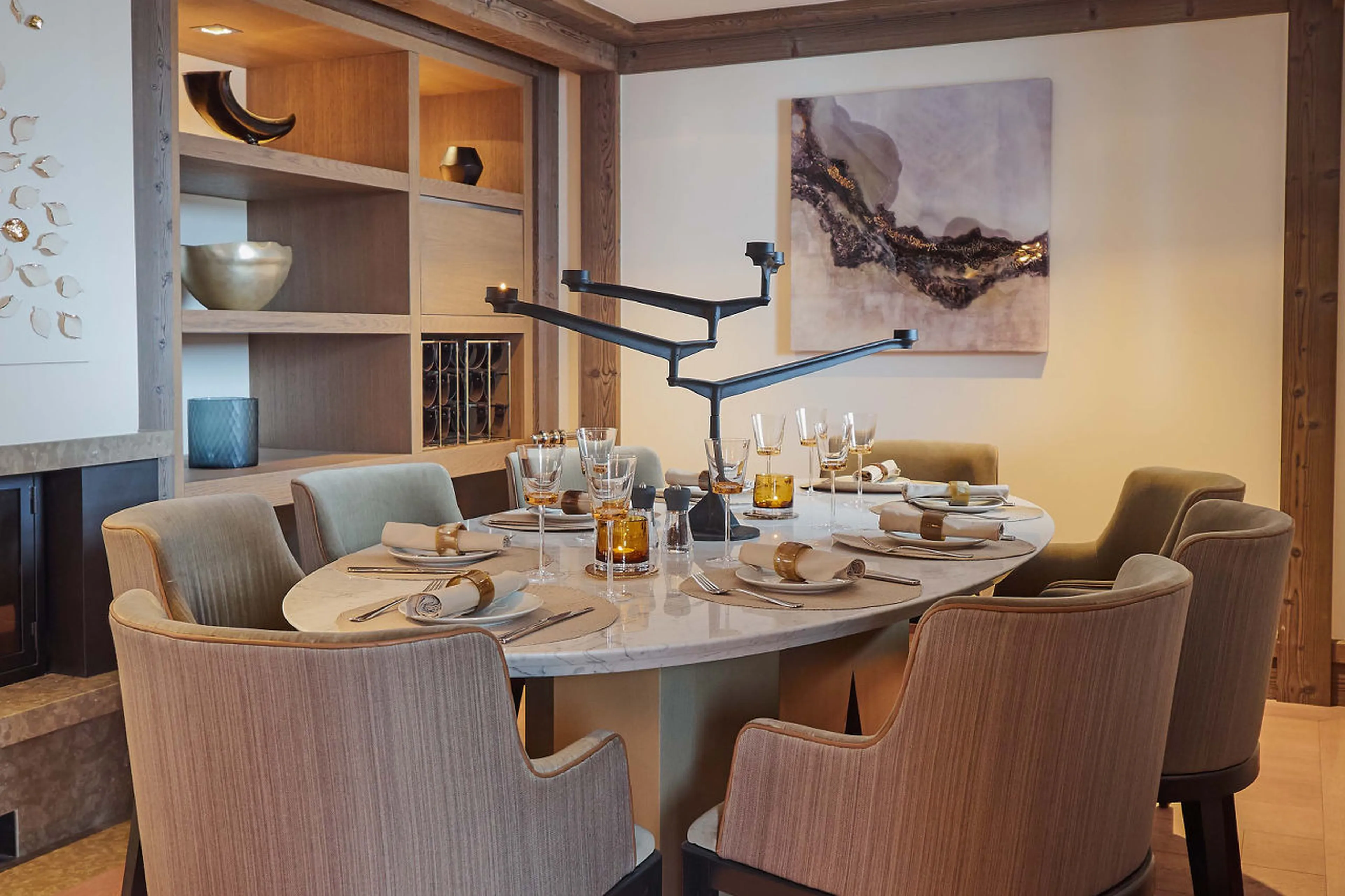 Dining room at Six Senses in Courchevel