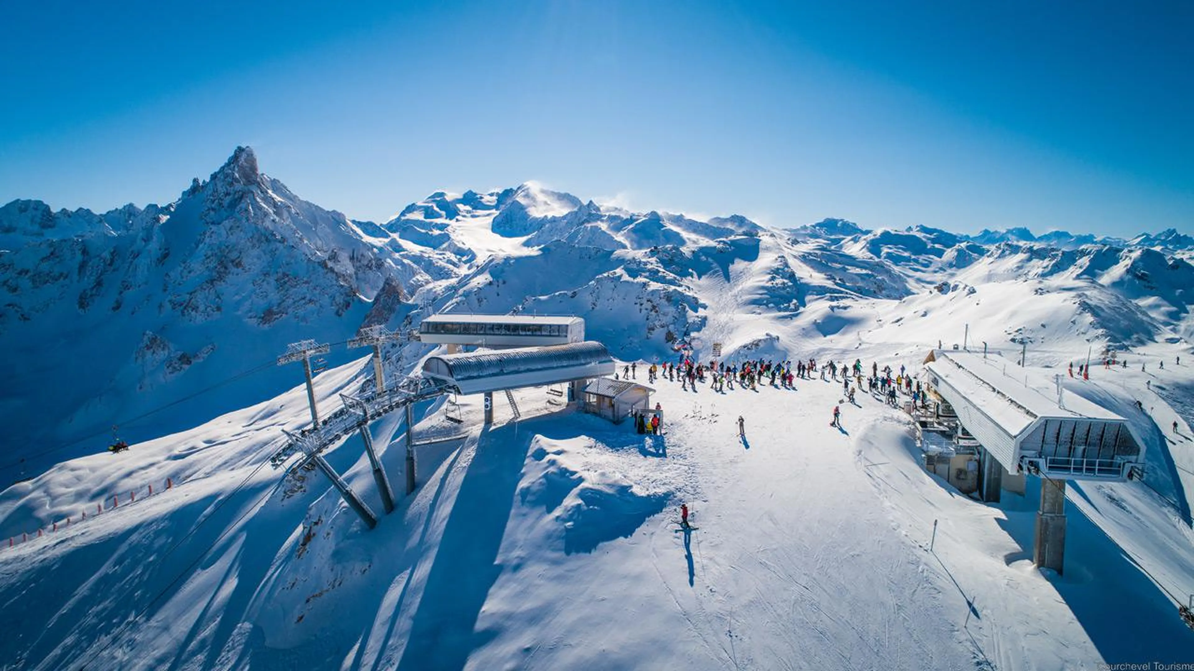 Skiing in Courchevel