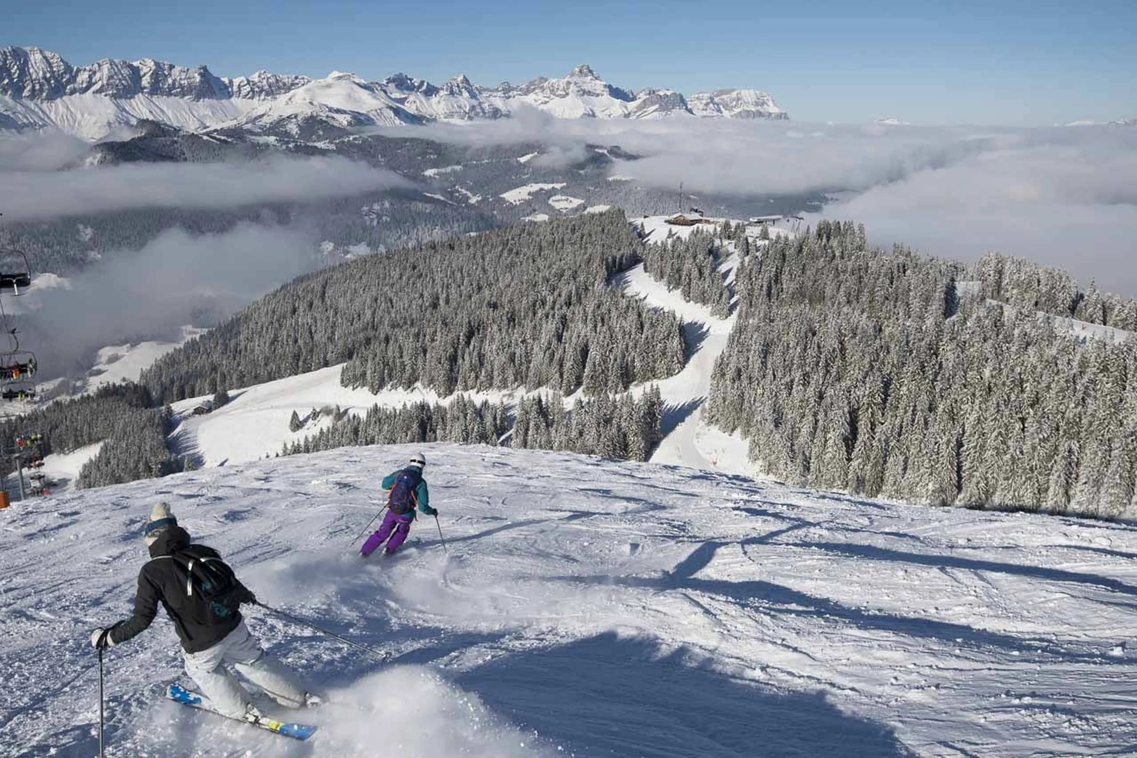 View of Megeve ski area