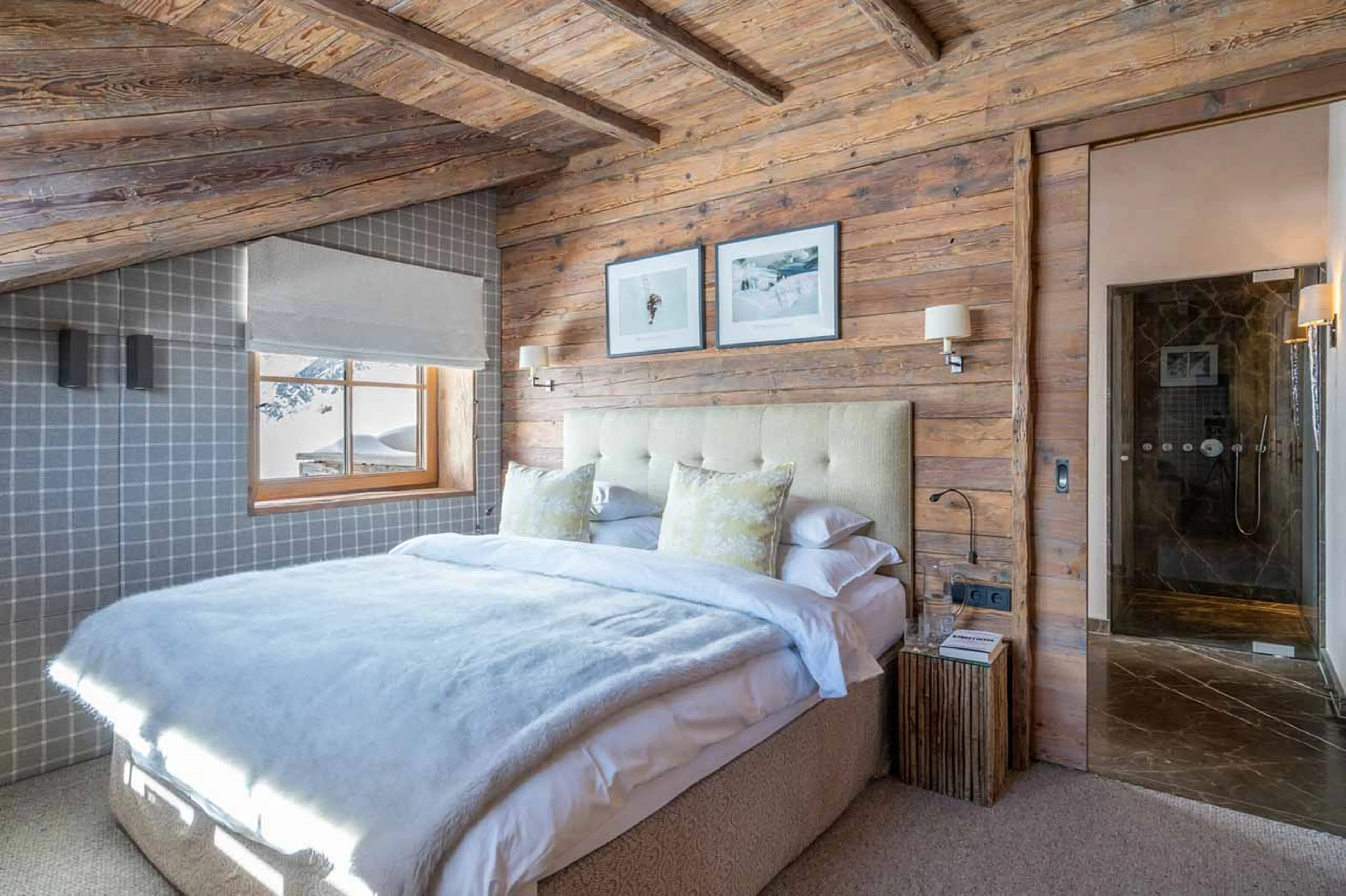 Bedroom one at Skyfall Penthouse in St Christoph