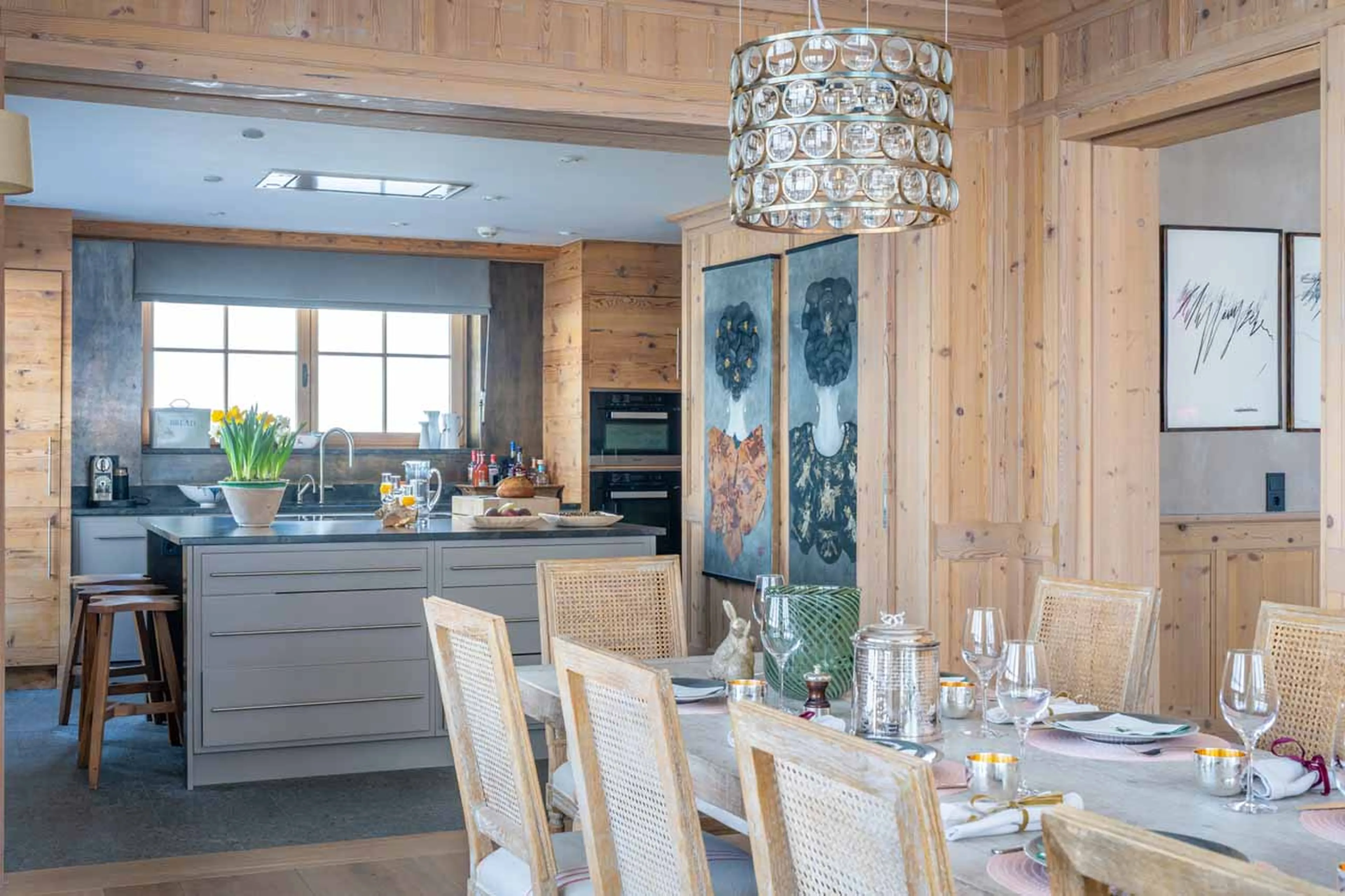Dining room at Skyfall Penthouse in St Christoph