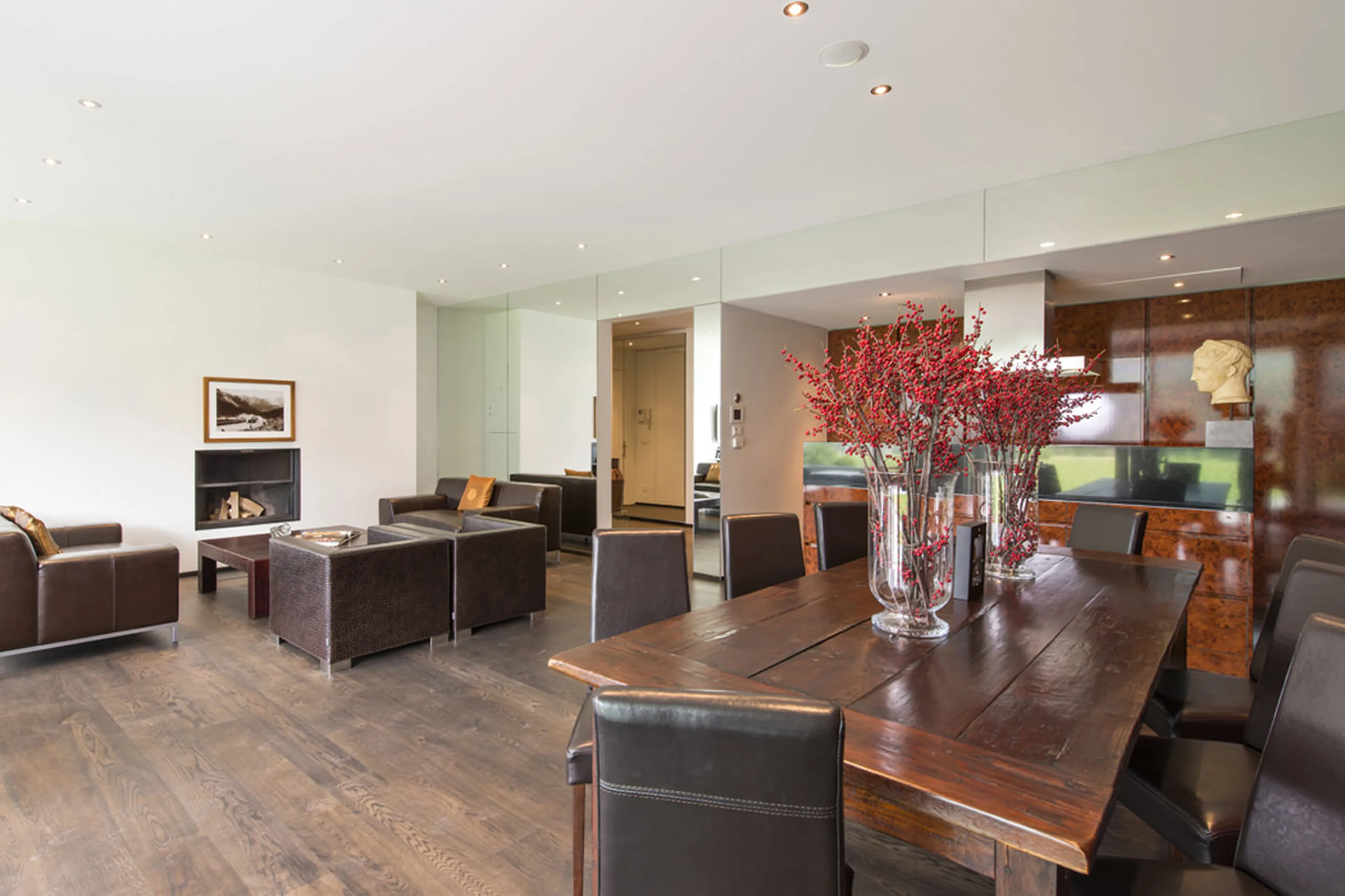 Dining room at Apartment Snow Garden in St Moritz